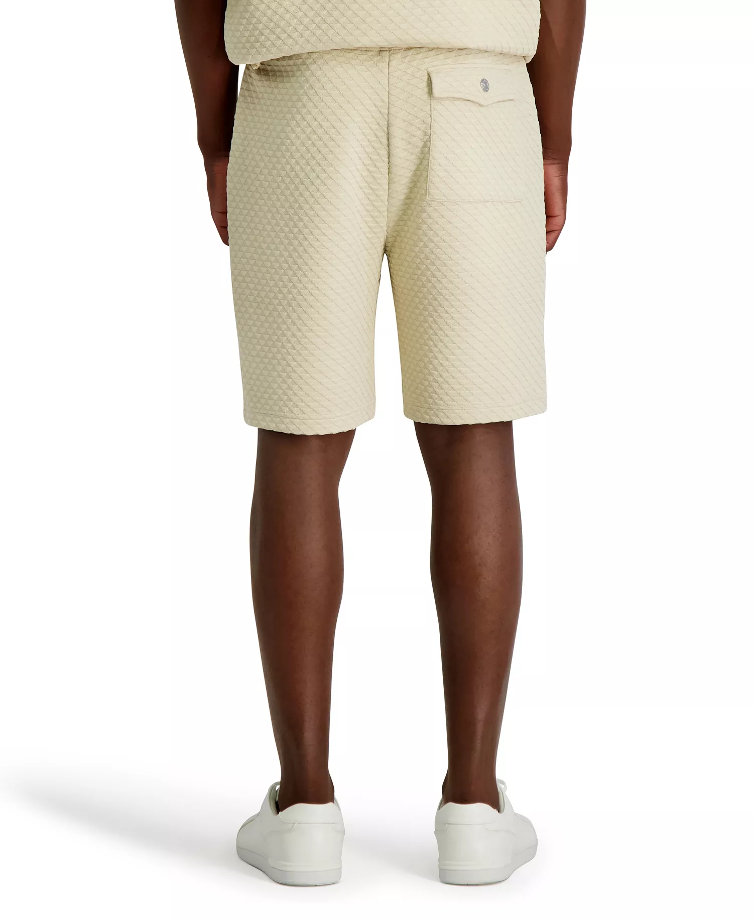 Men's Triangle Pattern Textured Shorts - Natural - 2XL