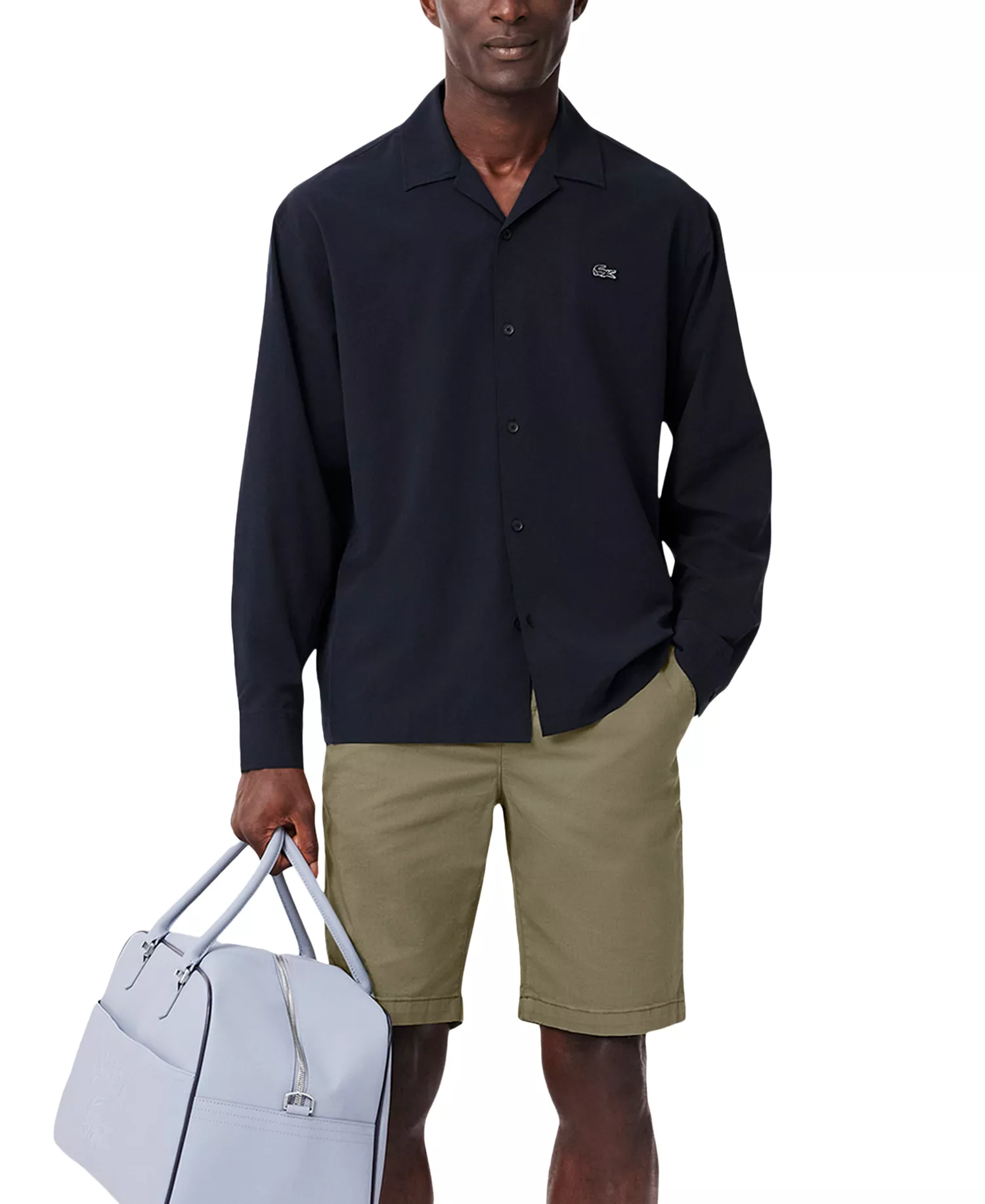 Men's Slim-Fit Chino Bermuda Shorts - BMY - Khaki - XS