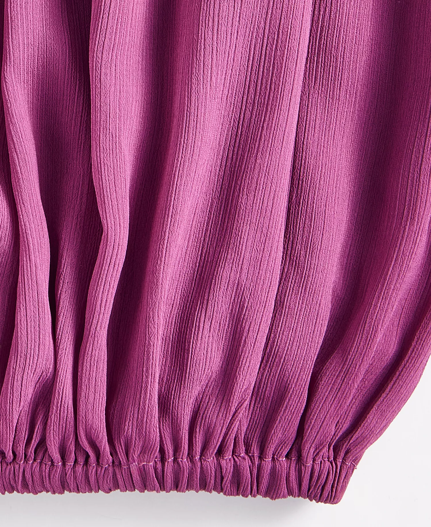 Women's Pull-On Crinkle-Chiffon Balloon Pants, Macy's Exclusive - Amaranth - L