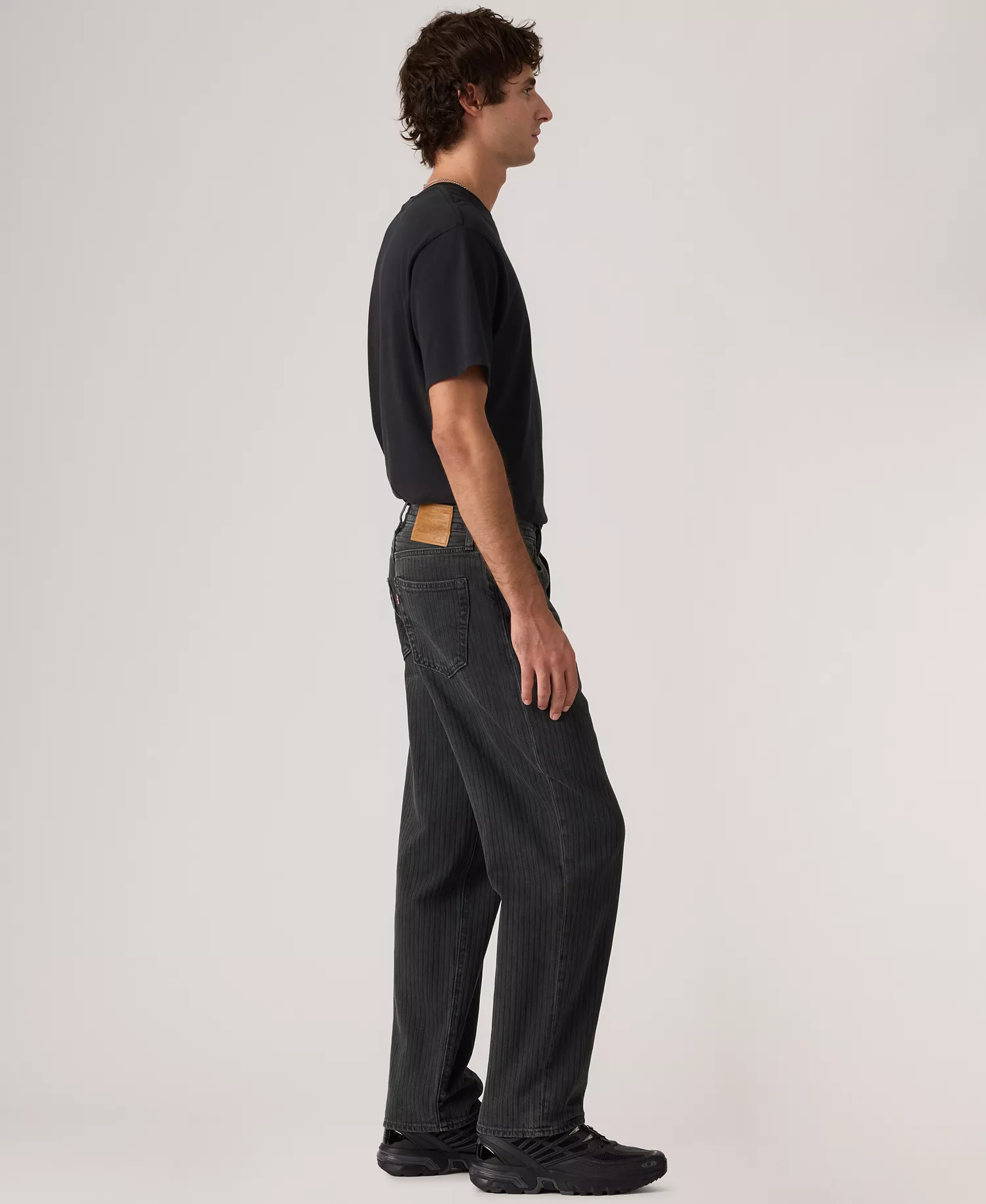 Premium Men's 568 Loose Straight-Leg Jeans - Onyx - 32 - 30