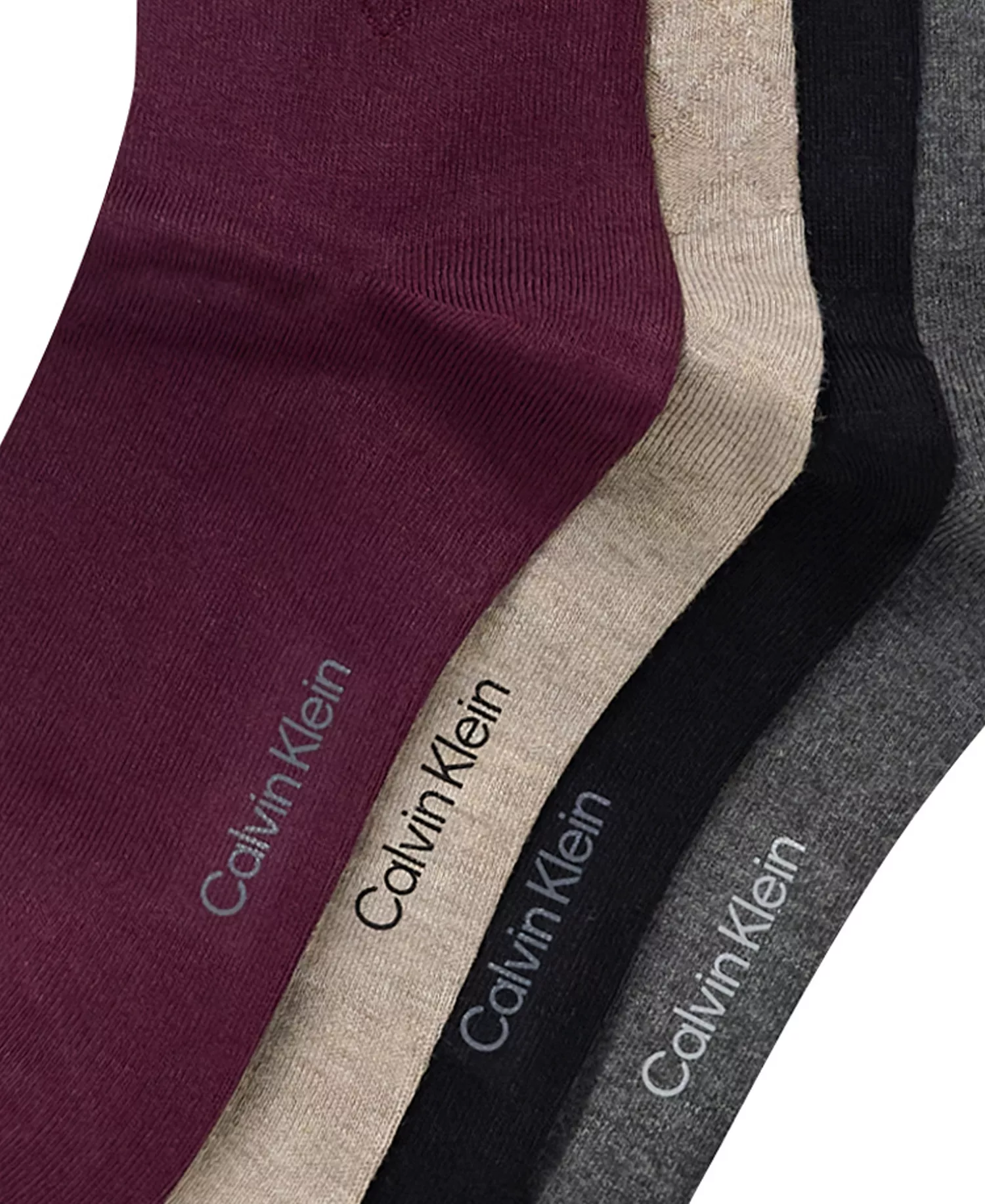 Men's Crew Dress Socks, 4-Pack - Black - 10-13