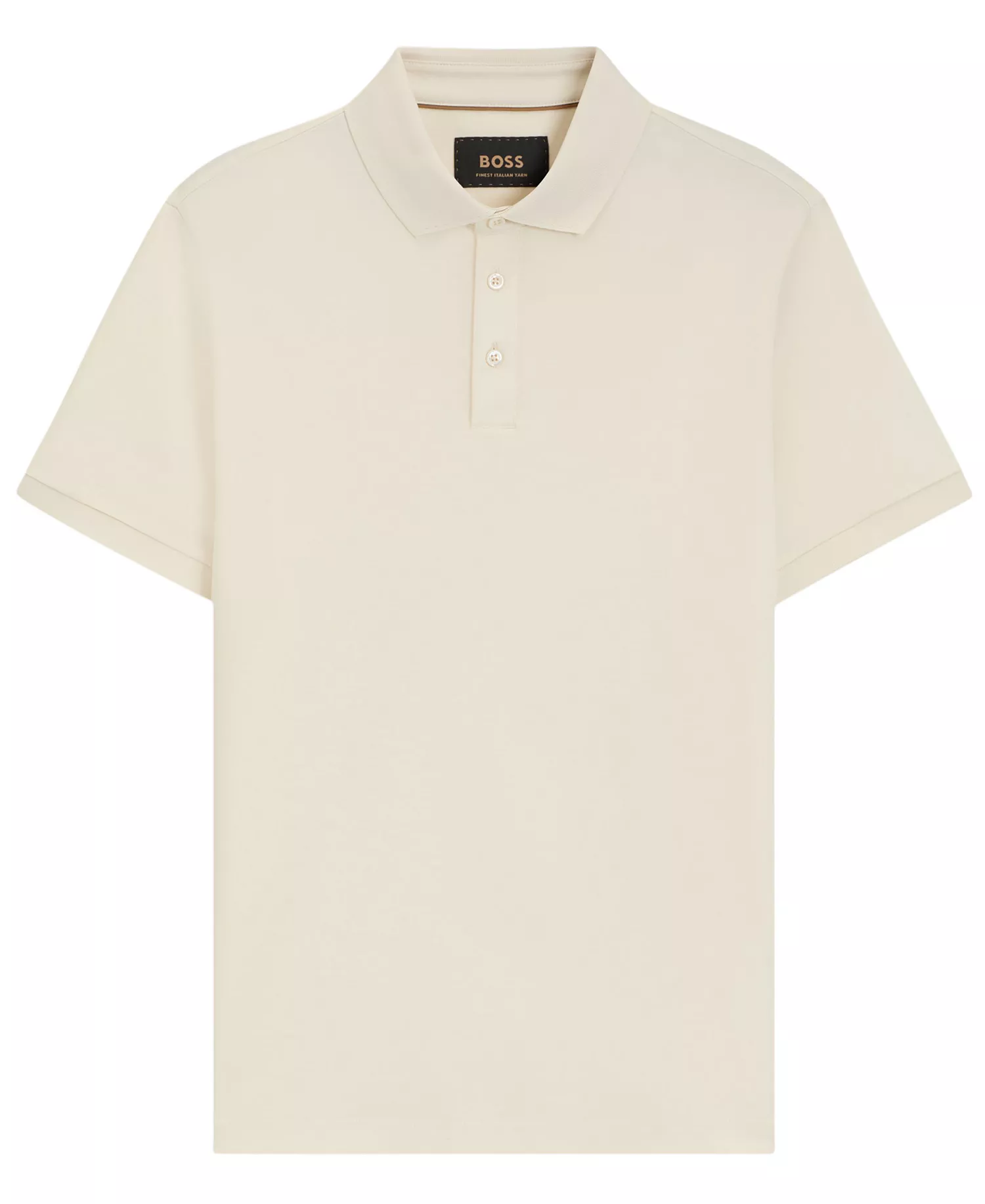 Men's Regular-Fit Mercerized Cotton Polo Shirt - Open White - L