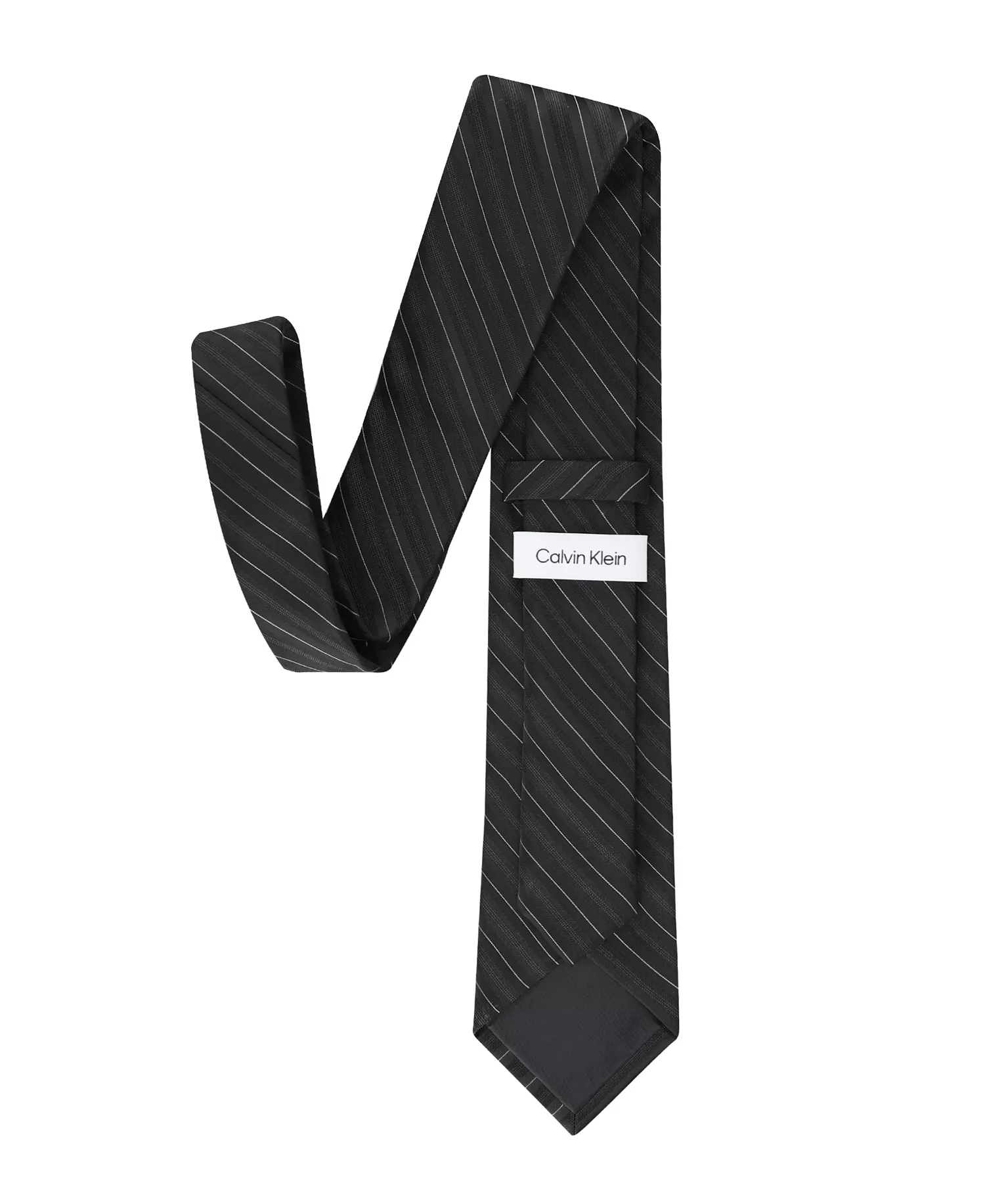 Men's Seraphina Stripe Pattern Tie - Black - ONE SIZE