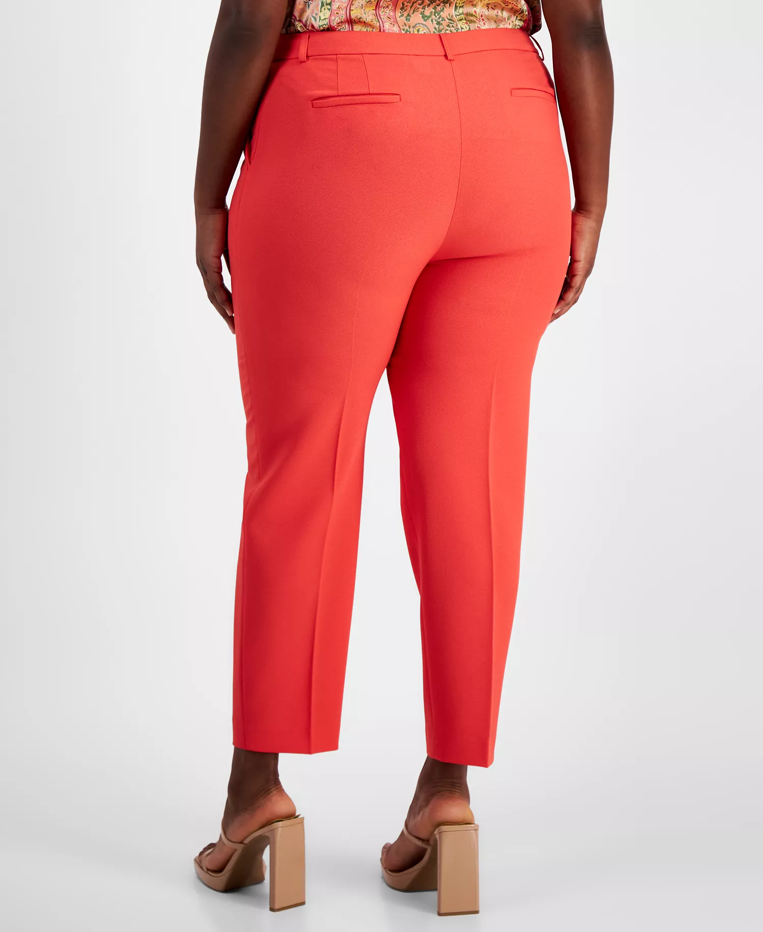 Plus Size Classic Mid Rise Ankle Pants - Grenadine - 14W