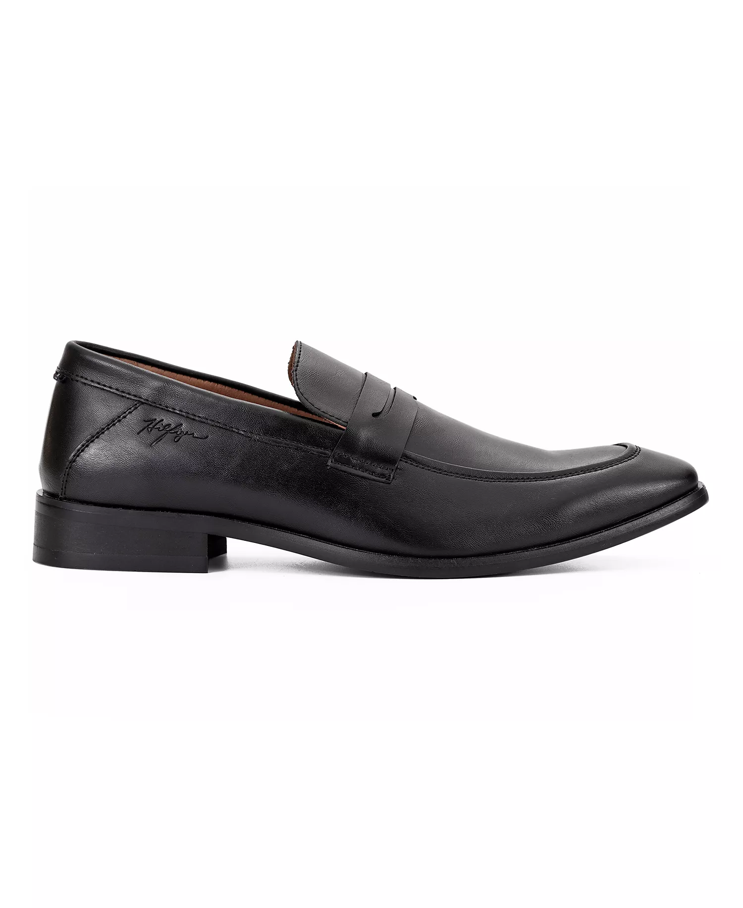 Men's Simol Slip on Dress Penny Loafers - Black - 10.5M