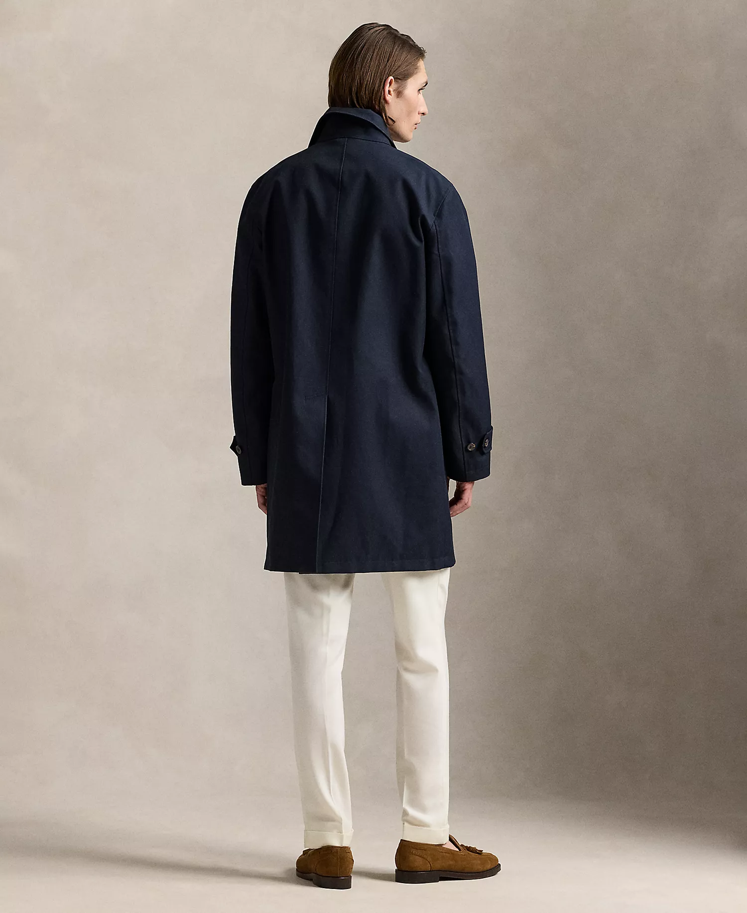 Men's Gabardine Walking Coat - Navy - 2XL