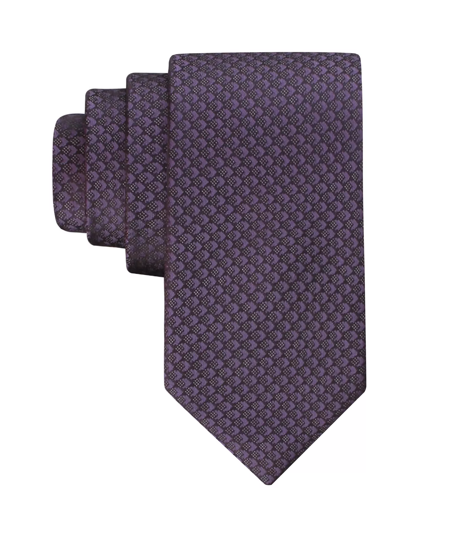 Men's Logan Geometric Tie - Purple - ONE SIZE