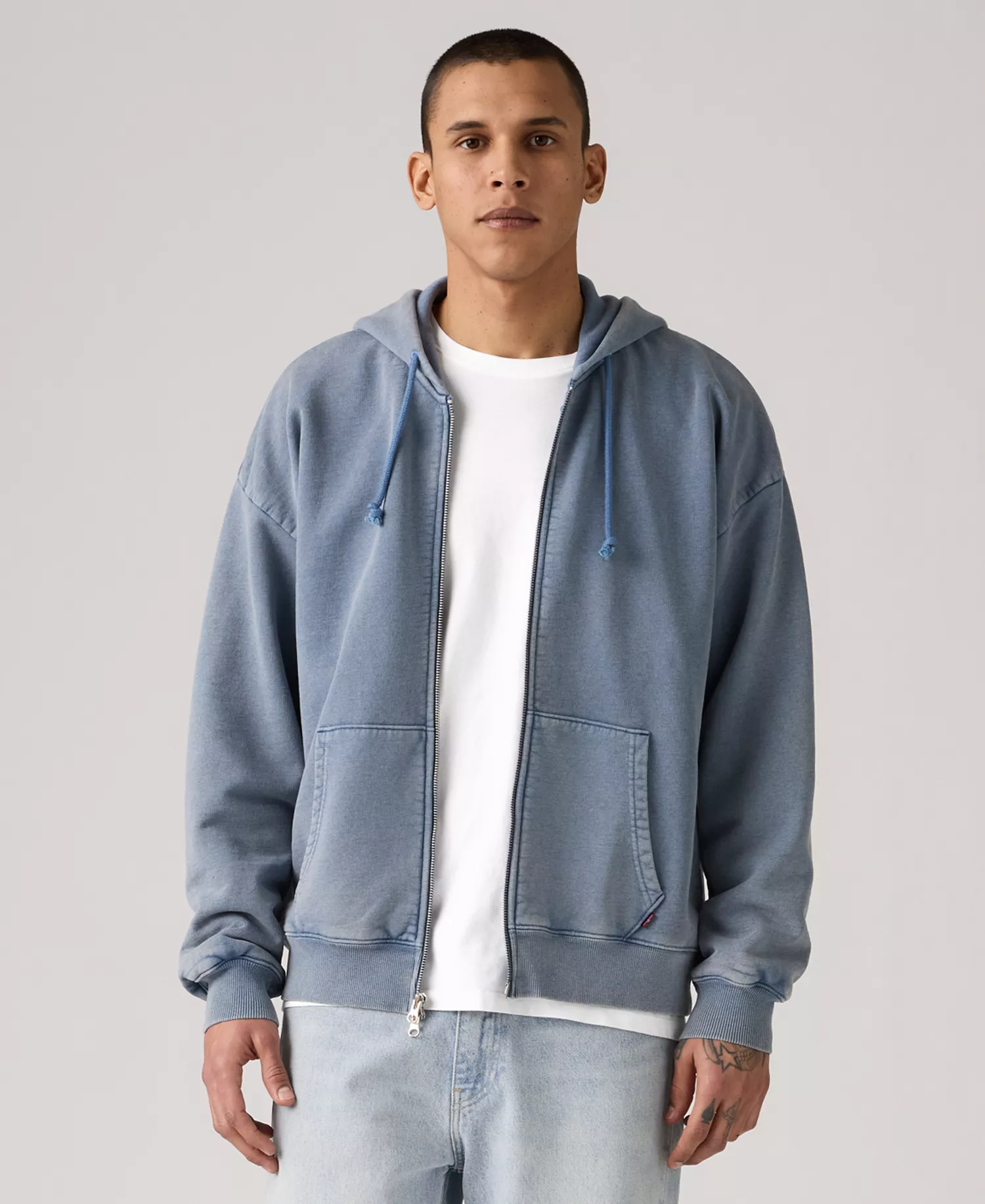 Levis Mens Fleece Full Zip - Sunset Blue - 2XL