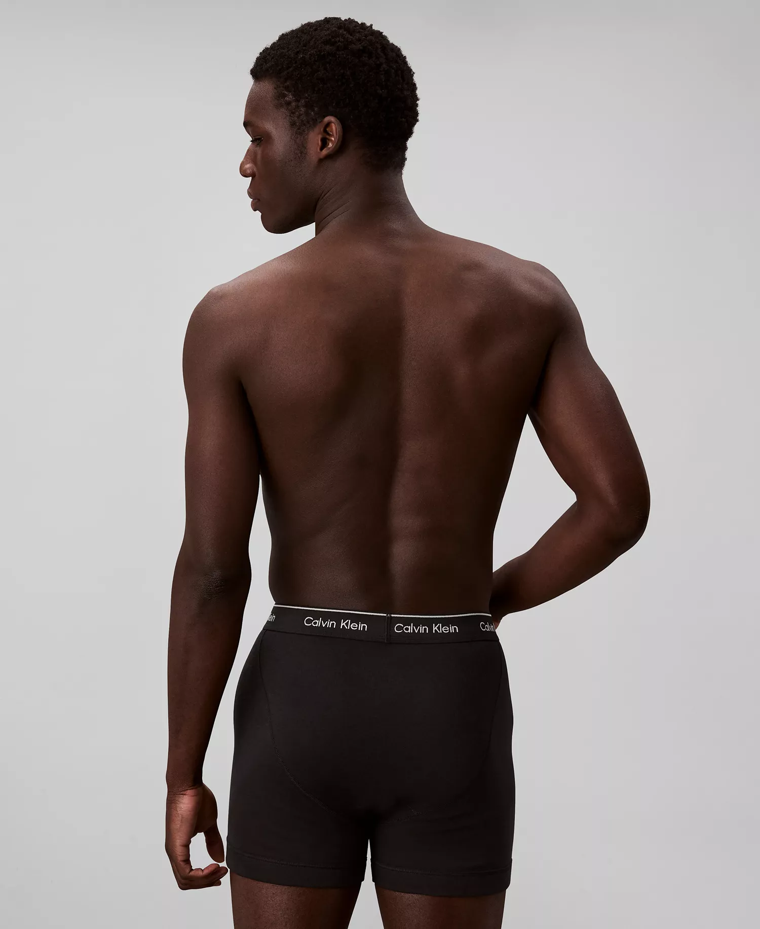 Men's 5+1 Bonus Pack Classic Cotton Boxer Briefs  - Black - L