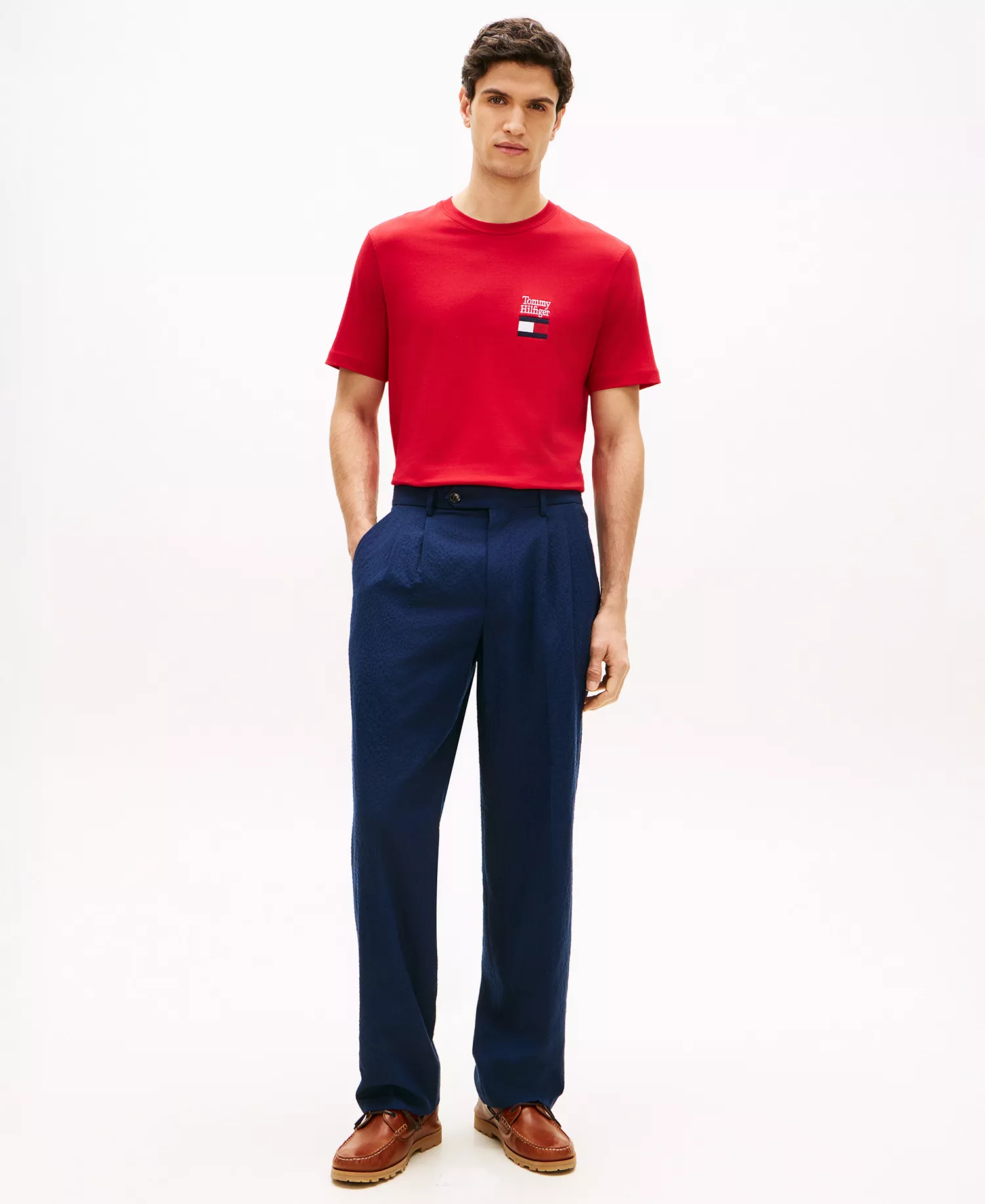 Men's Crewneck Brand Love Stack T-Shirt - Medium Red - L