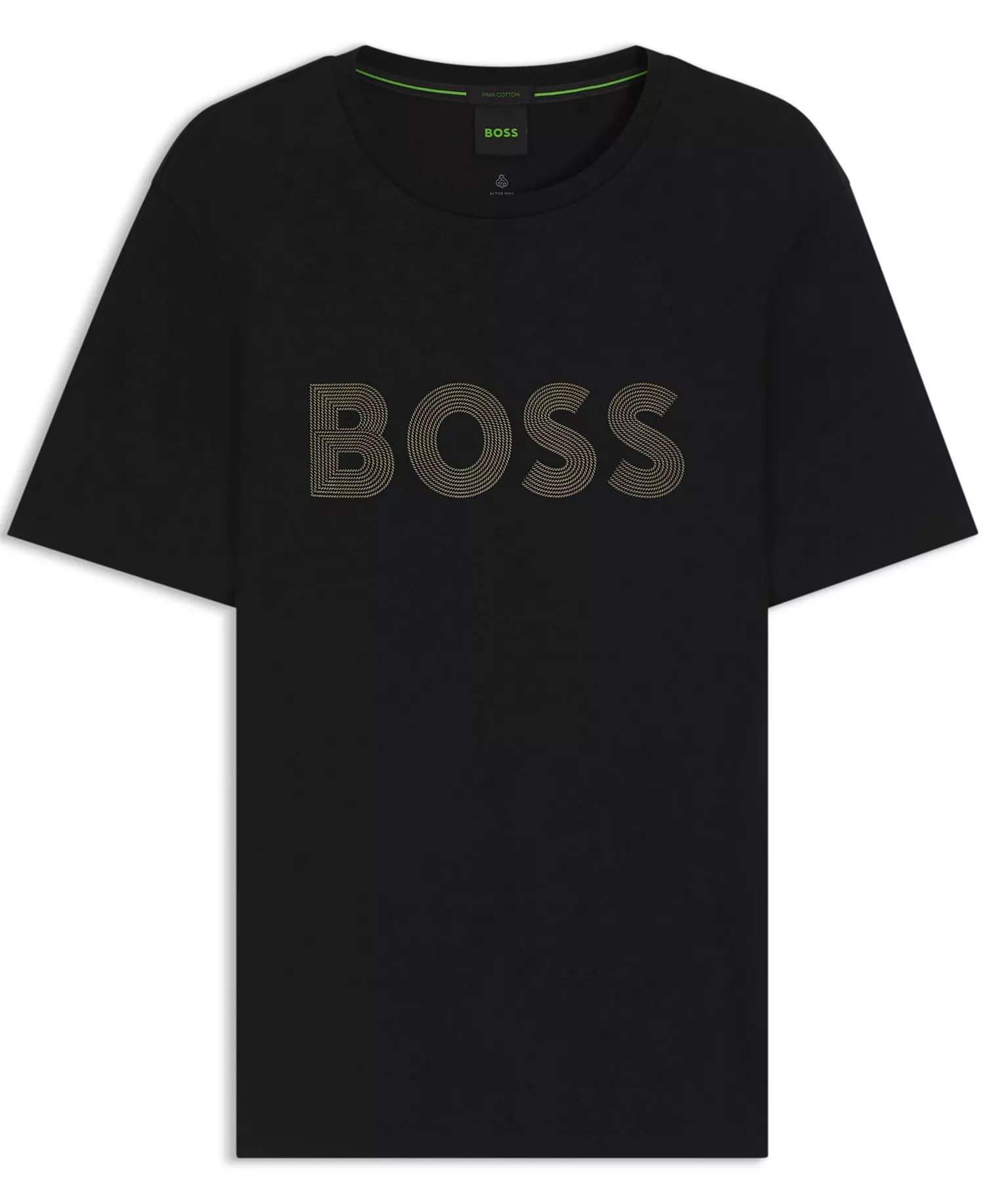 Men's Gloss Logo Pima-Cotton T-Shirt - Black - 2XL