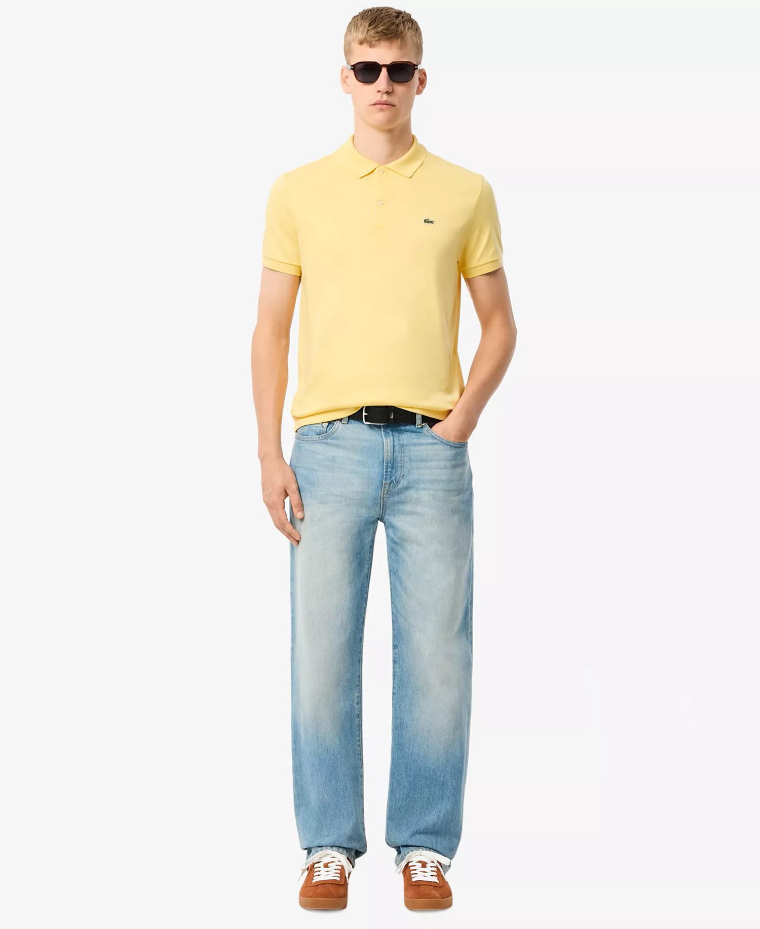 Men's Regular-Fit Soft Touch Short-Sleeve Polo Shirt - 107 - Yellow - 2XL