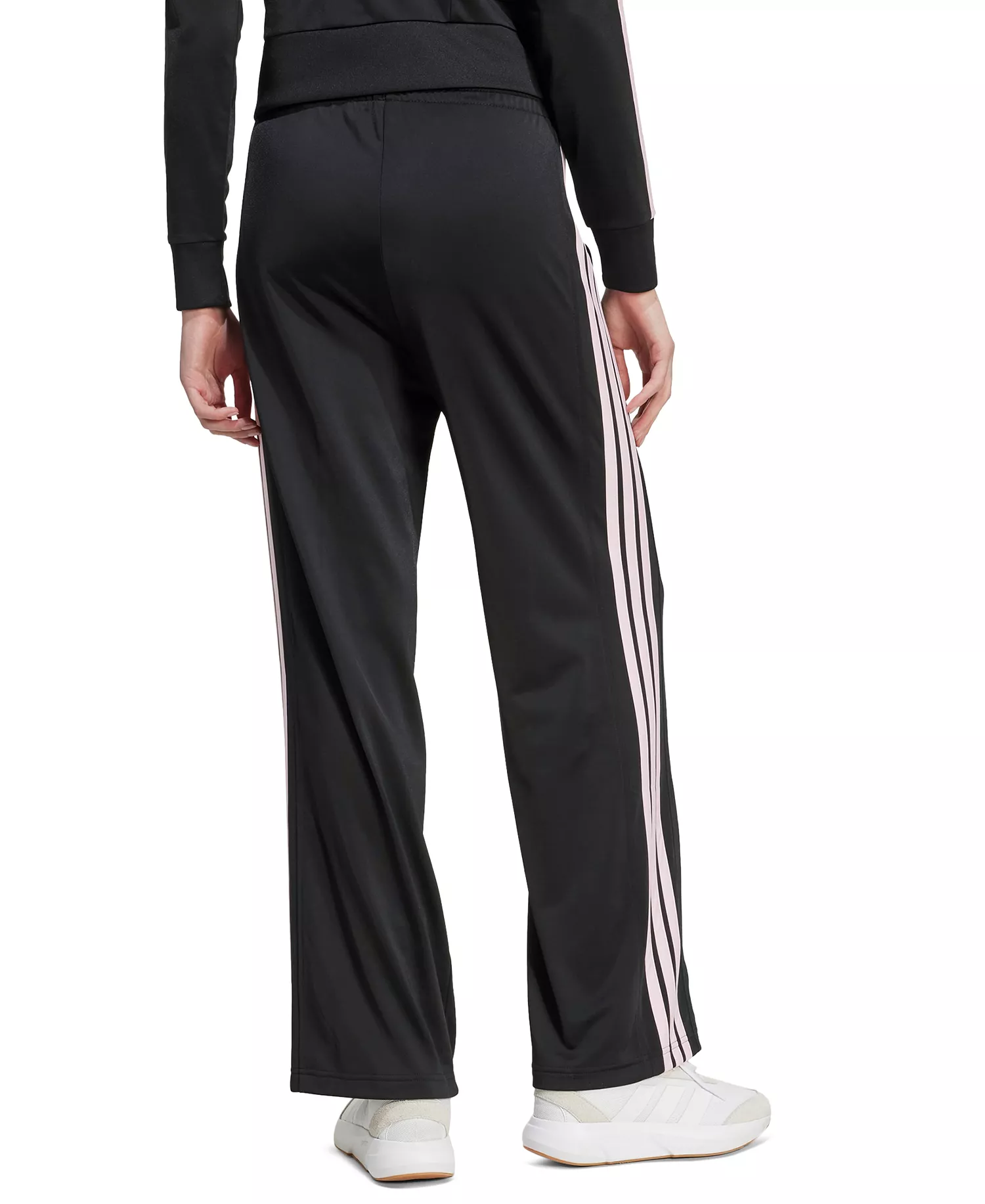 Women's 3-Stripes Fashion Mid-Rise Pants - Black/clear Pink - L