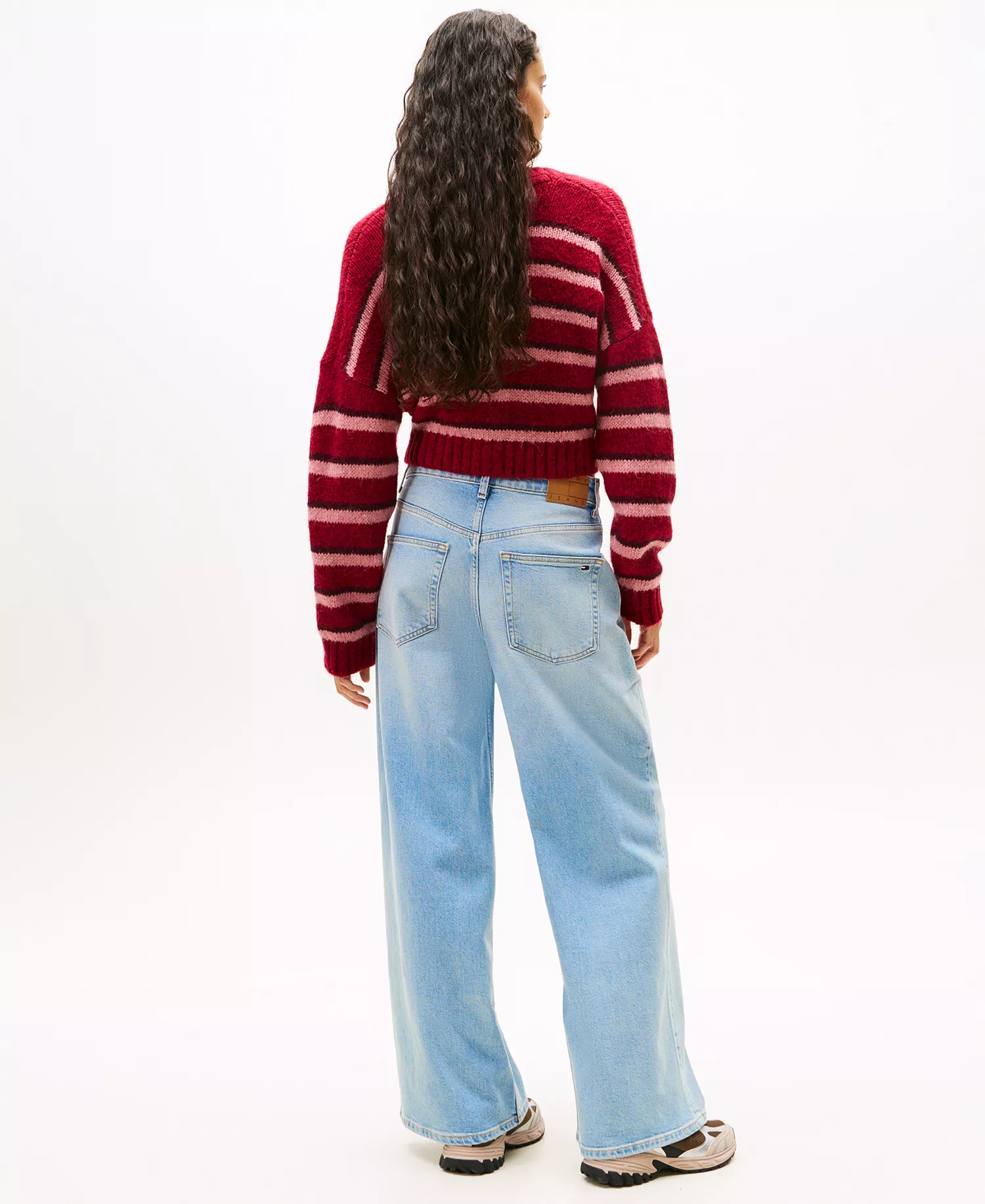 Women's Charlie Mid Rise Loose Wide Leg Jeans - Denim Light - 30x30