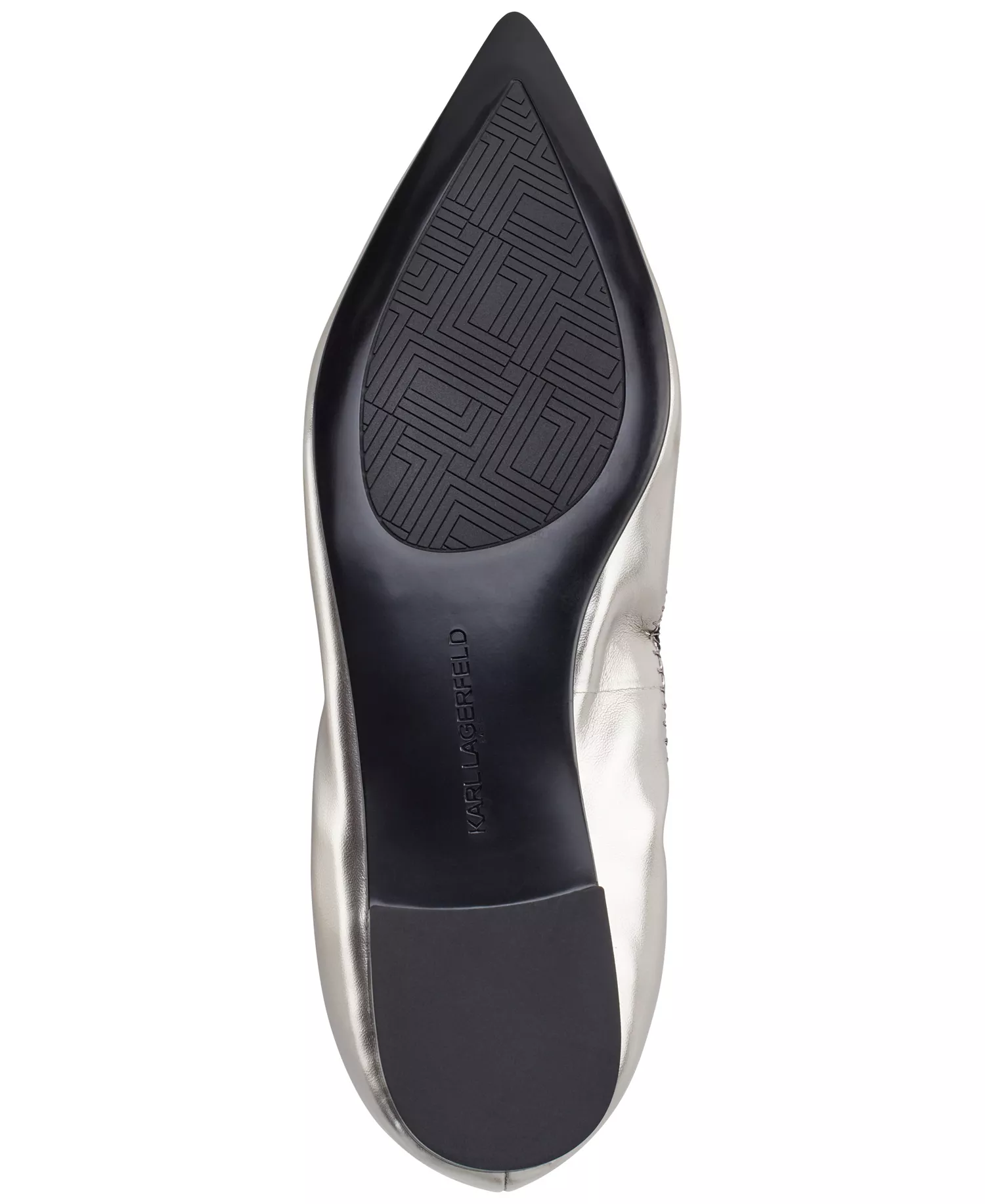 Women's Vinette Pointed Toe Ballet Flats - Pewter - 7M