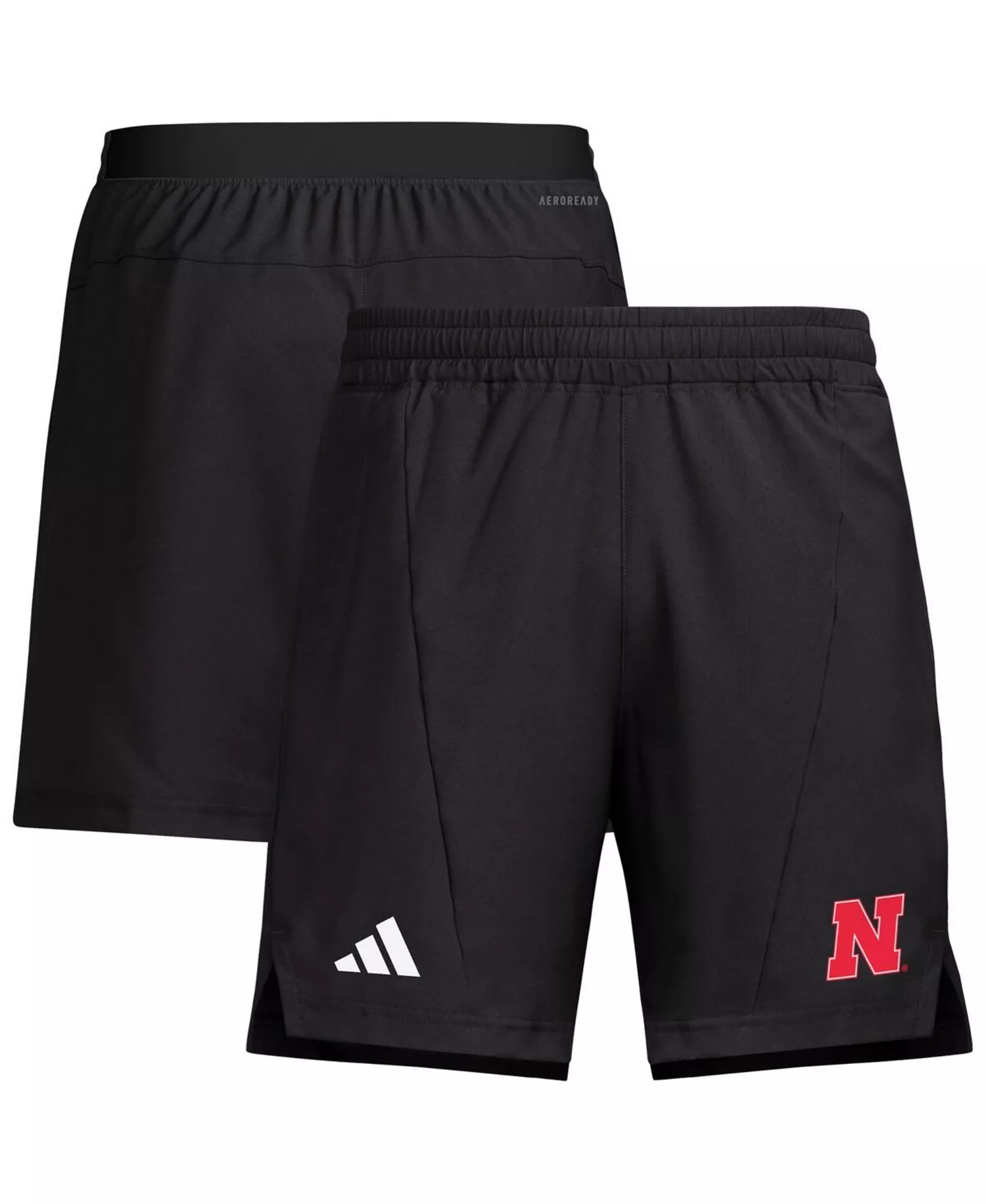 Men's Black Nebraska Huskers Program Woven Training Shorts - Black - M