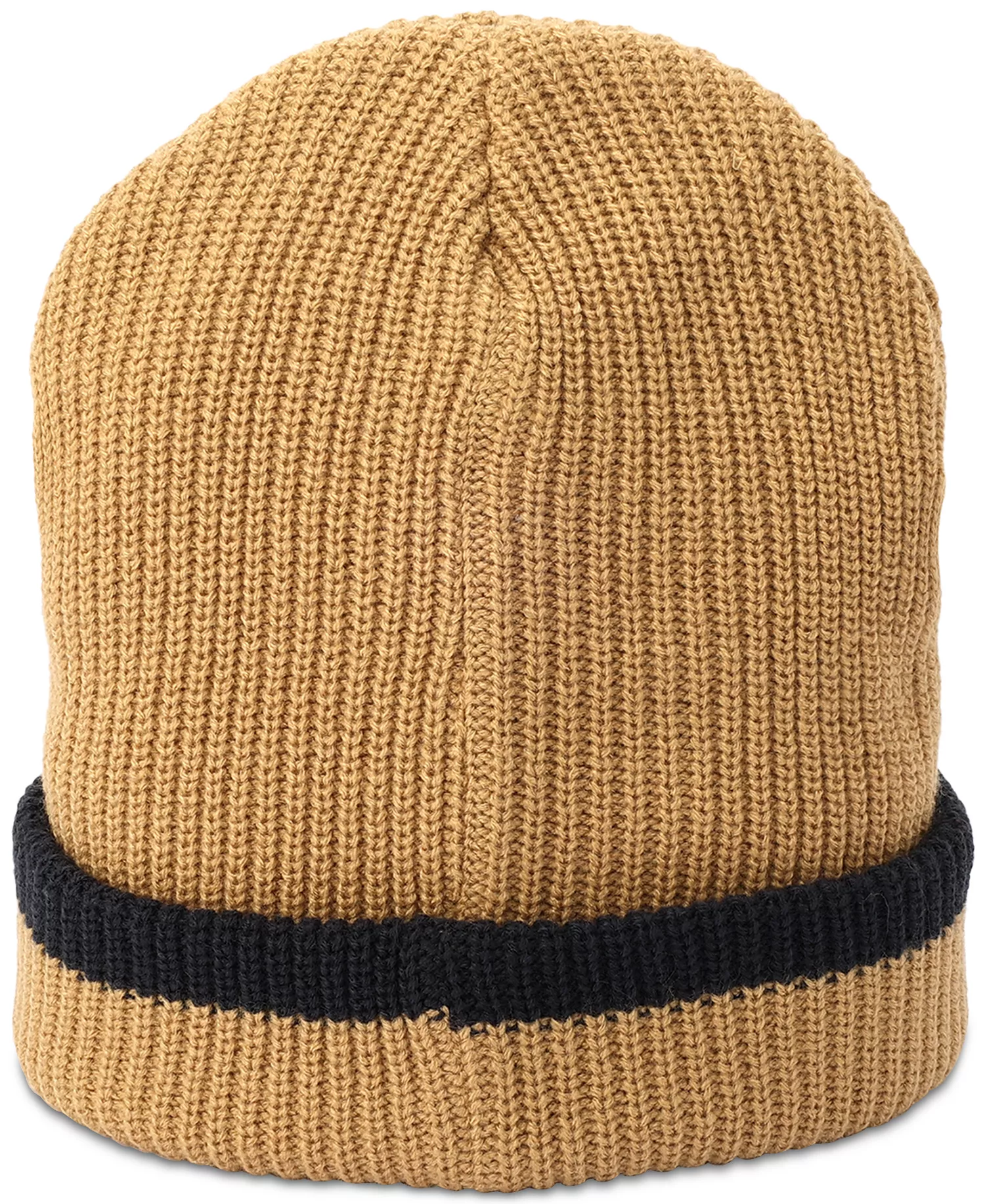 Men's Tipped Ribbed-Knit Beanie - Classic Kh - ONE SIZE
