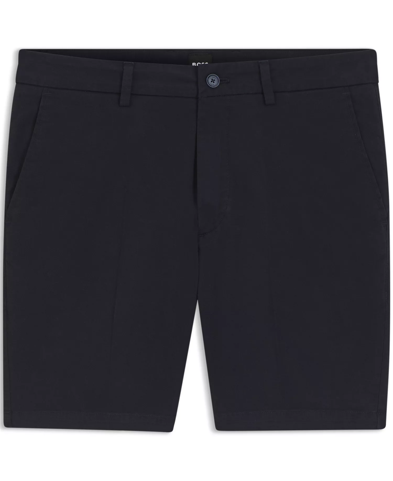 BOSS by Men's Stretch-Cotton Twill Modern-Fit Shorts - Dark Blue - 32
