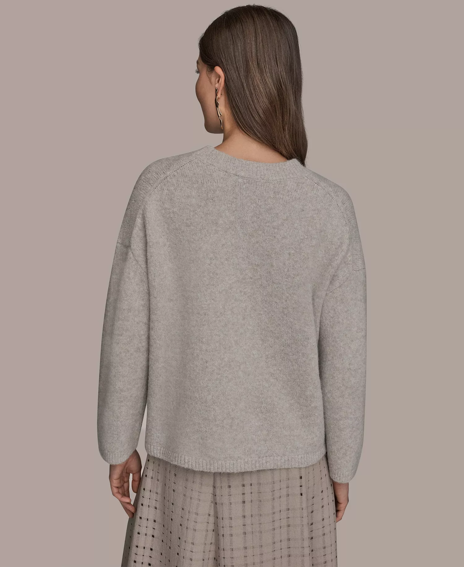 Women's Crewneck Oversized Sweater - Vapor - L
