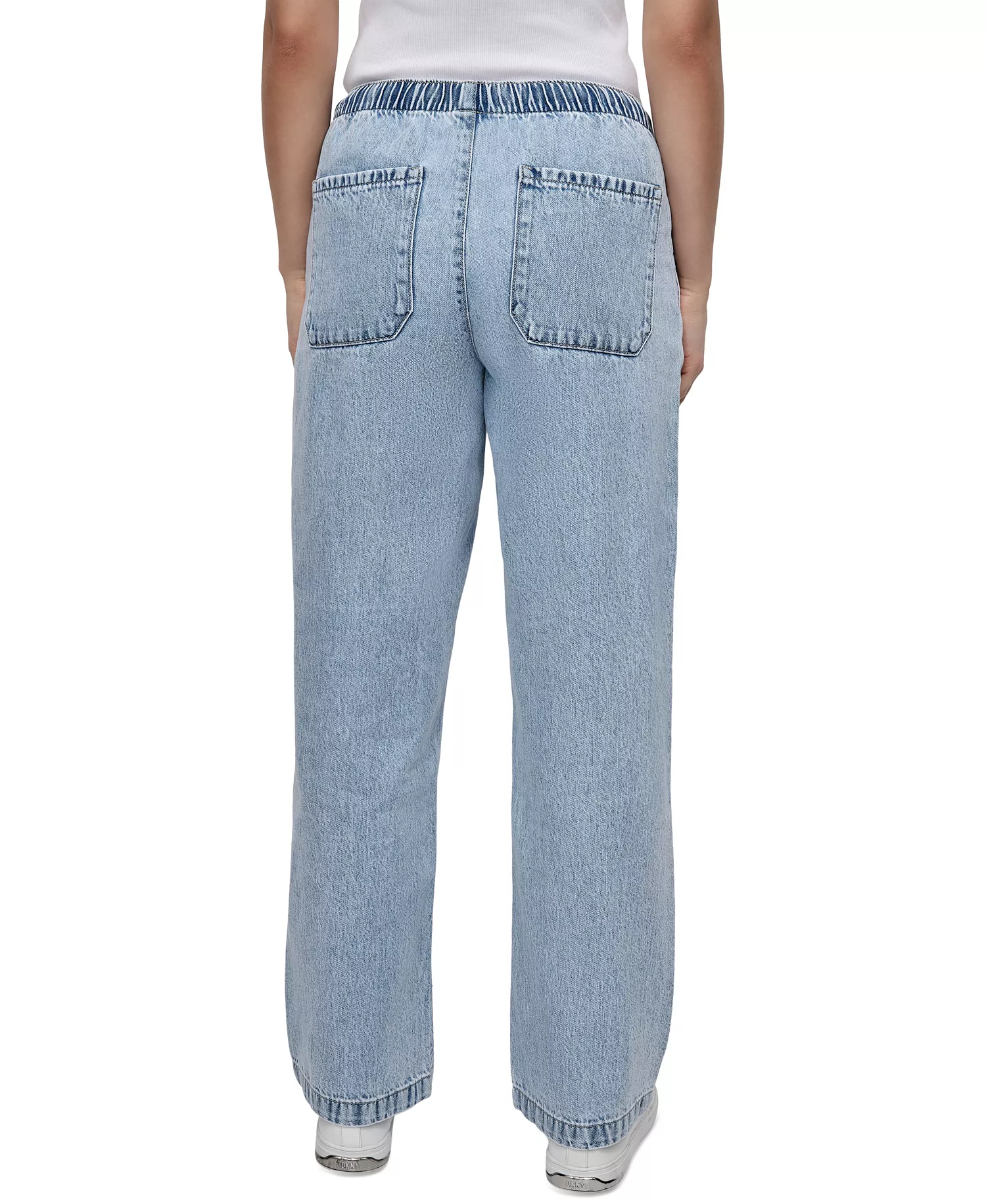 Women's High Rise Drawstring-Waist Cotton Jeans - RFN - REFLECTION - XXS