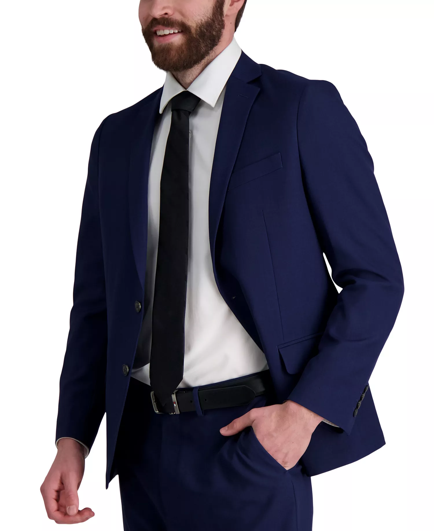 Men's Solid Textured Stripe Tie - Black - ONE SIZE