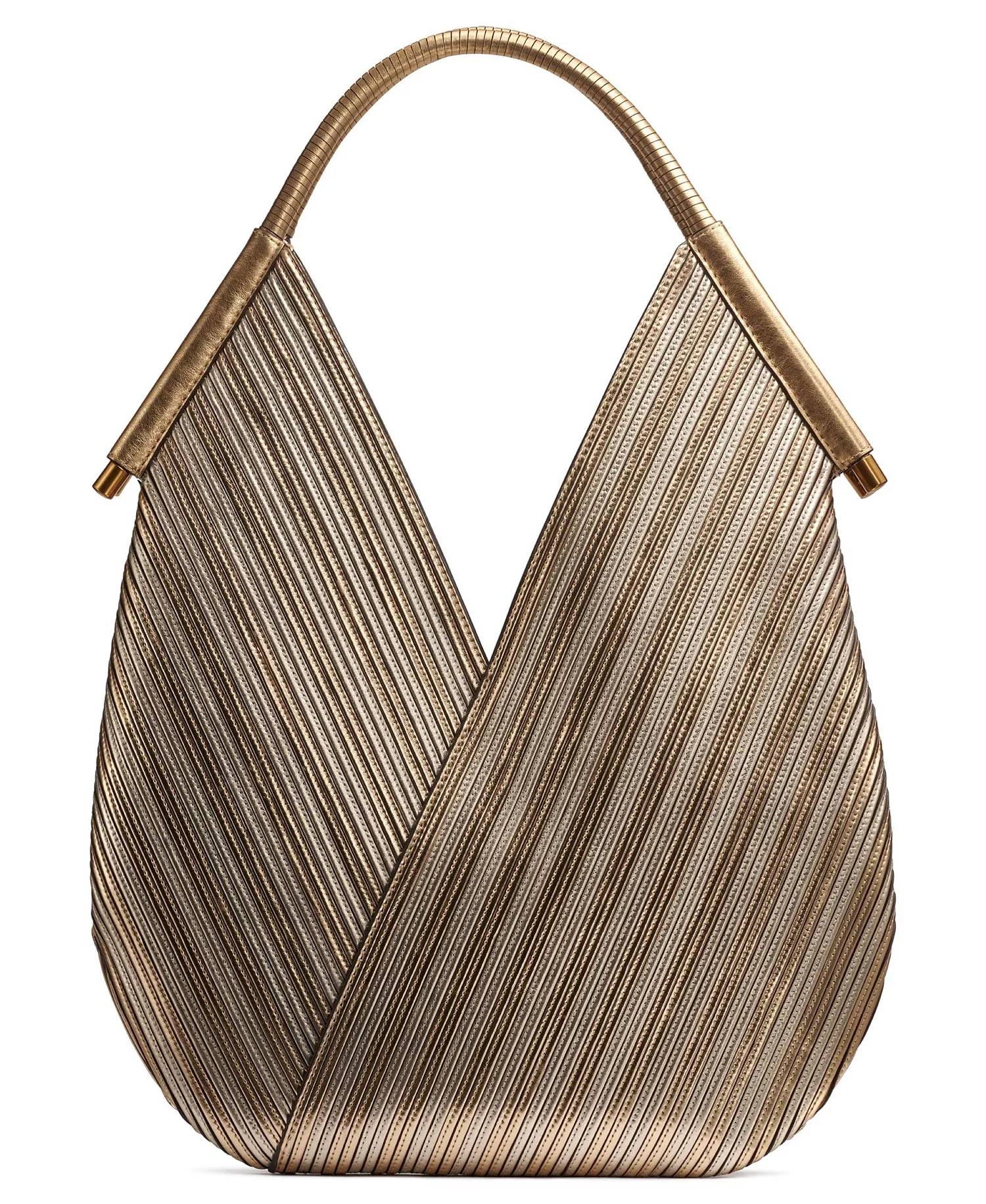 Baldwin Large Metallic Shoulder Bag - Gold - NO SIZE