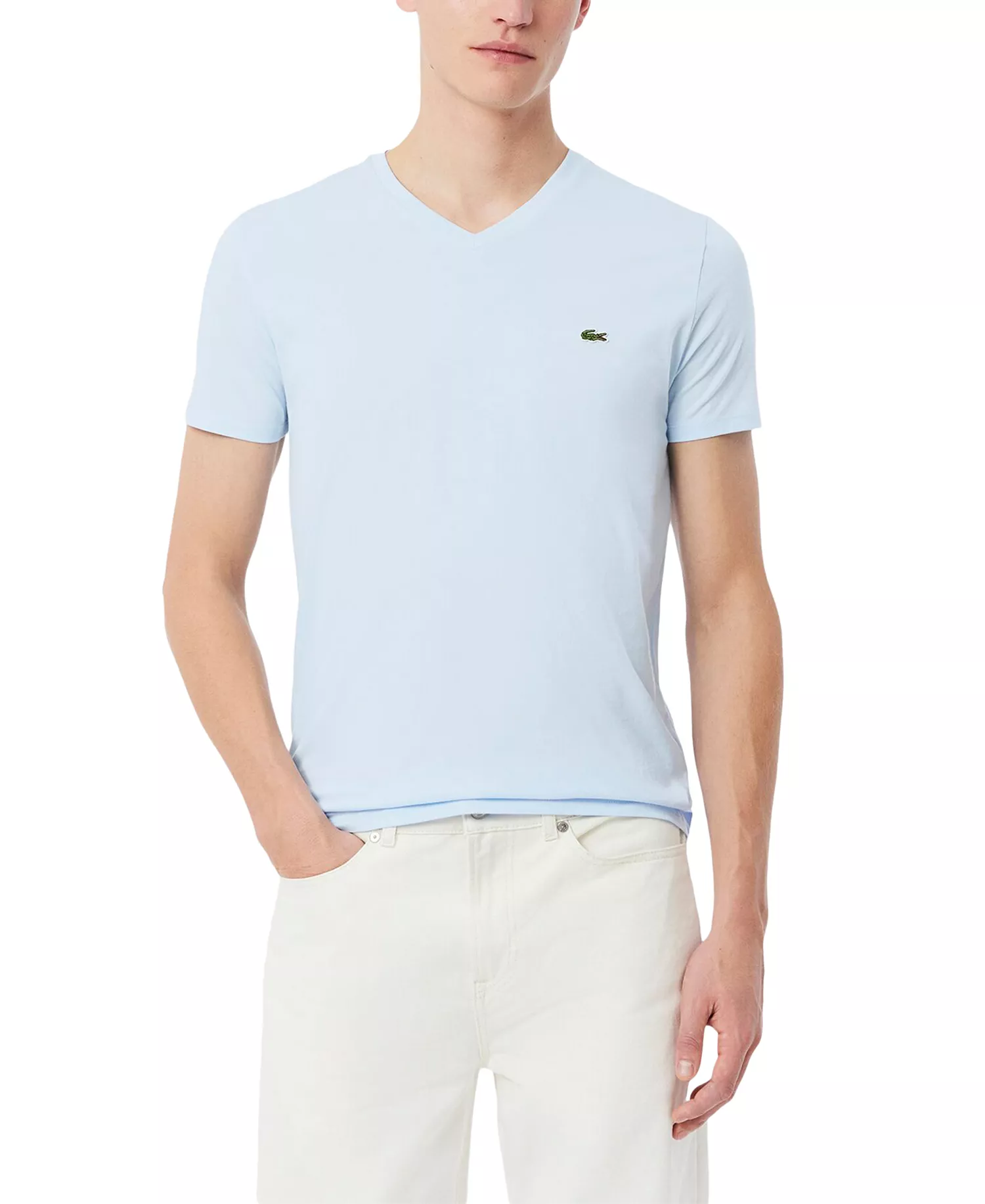 Men’s Classic V-Neck Soft Pima Cotton Tee Shirt  - T01 - Rill - 3XL