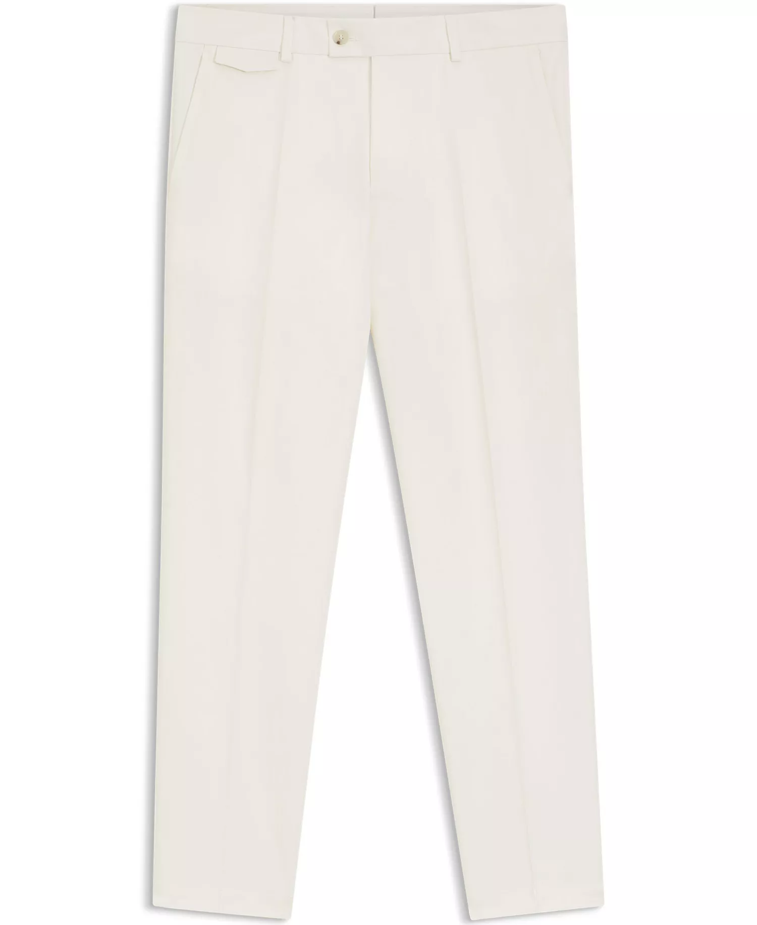 Men's Stretch-Cotton Poplin Tapered-Fit Pants - Open White - 30R