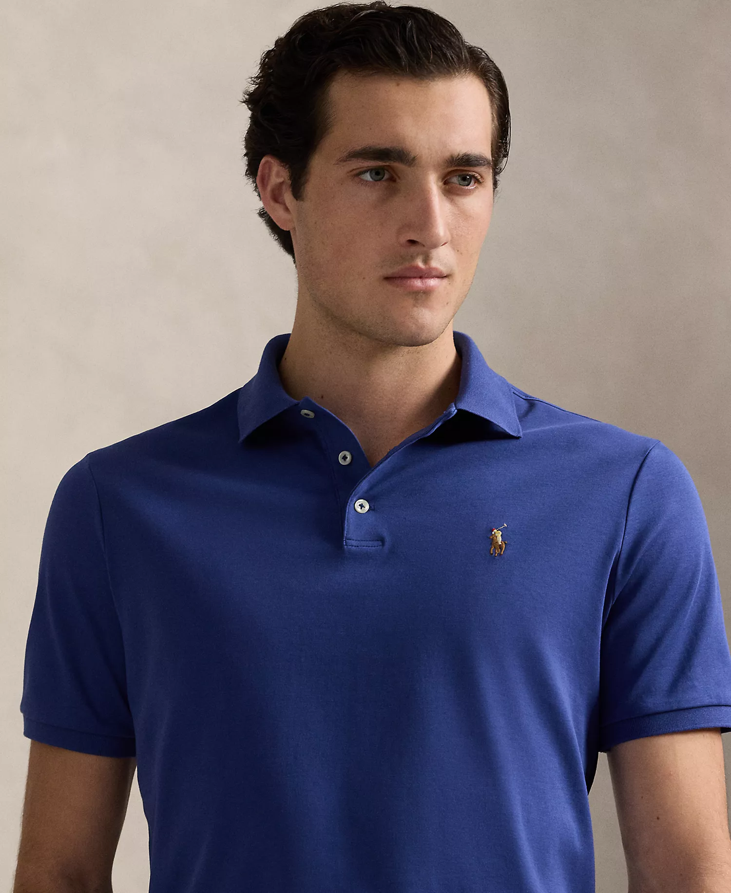 Men's Classic Fit Soft Cotton Polo - Annapolis Blue - 2XL