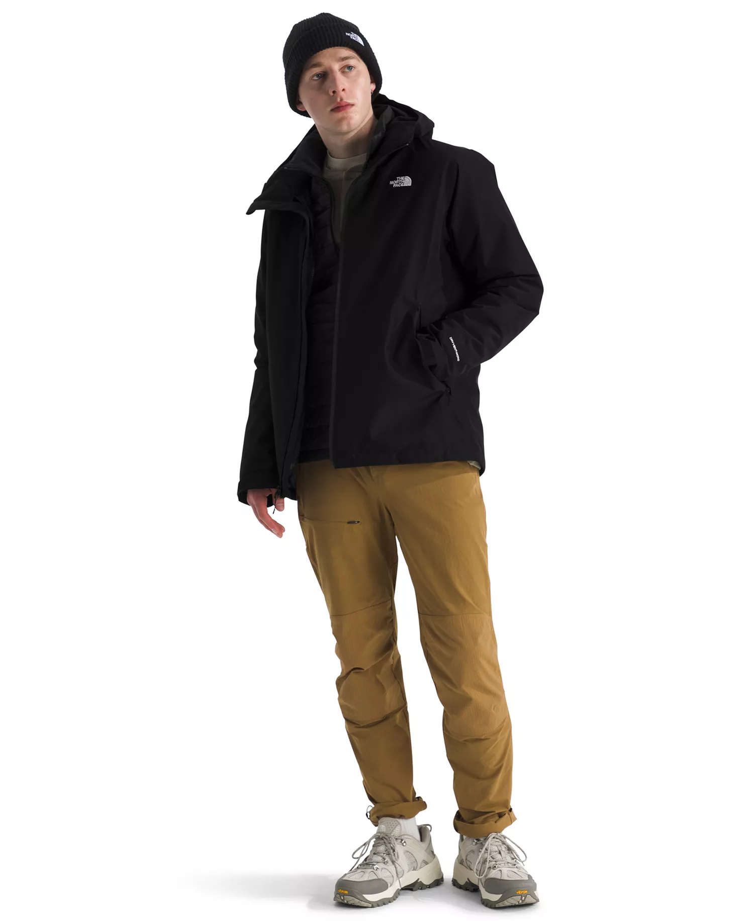 Mens Carto Mono Triclimate Hooded Jacket - Black - 2XL