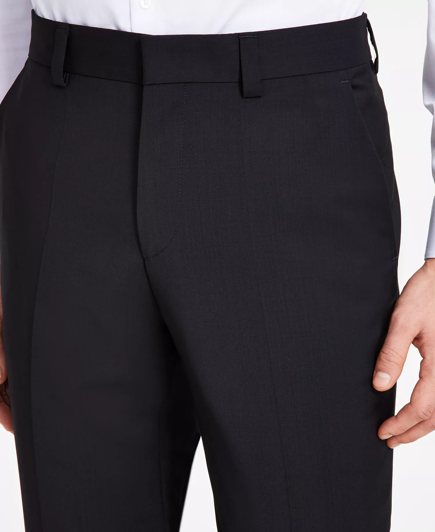 Men's Modern-Fit Wool Suit Separates - Black - 30R
