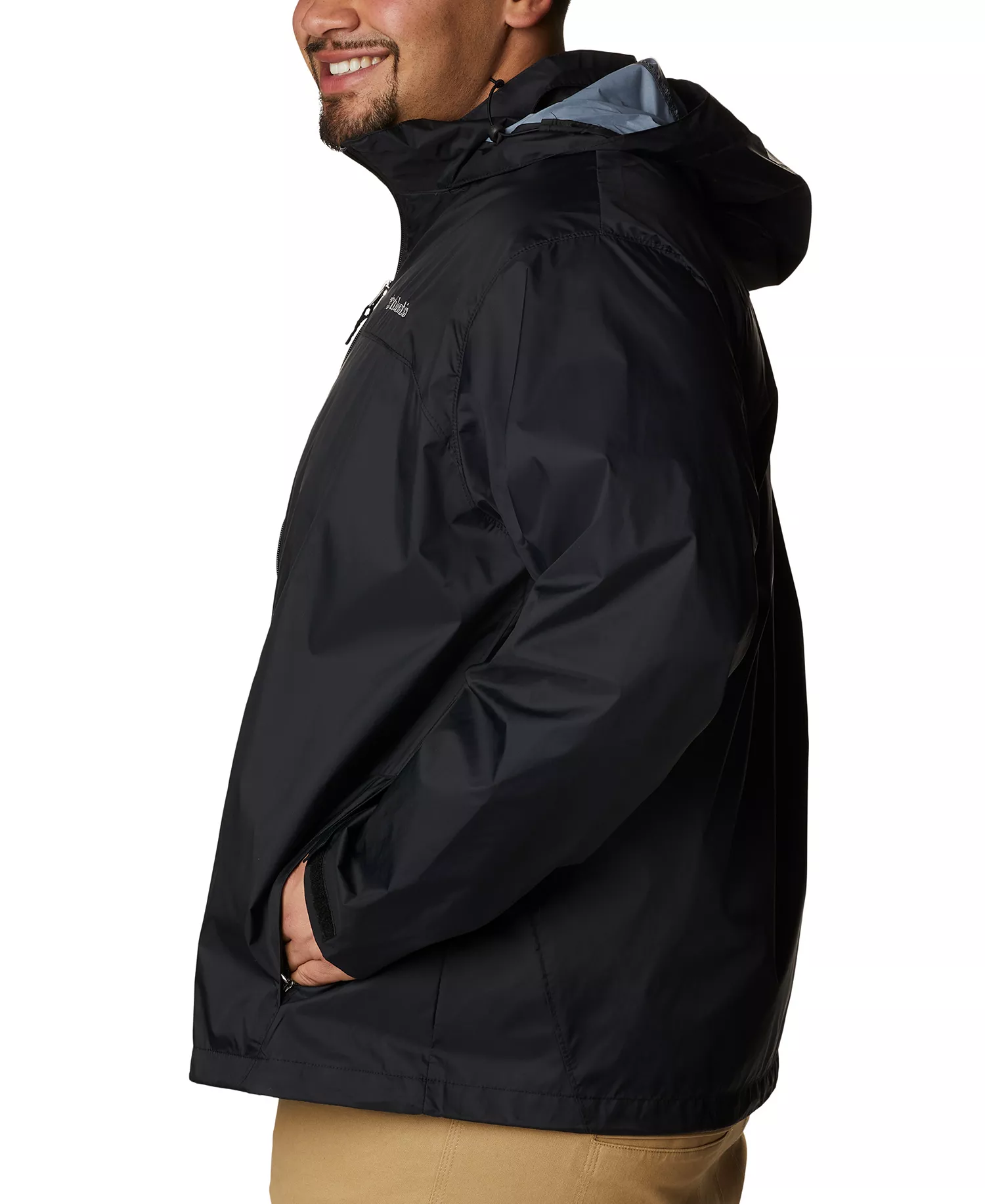 Men's Big & Tall Glennaker Lake Rain Jacket - Black - 1X
