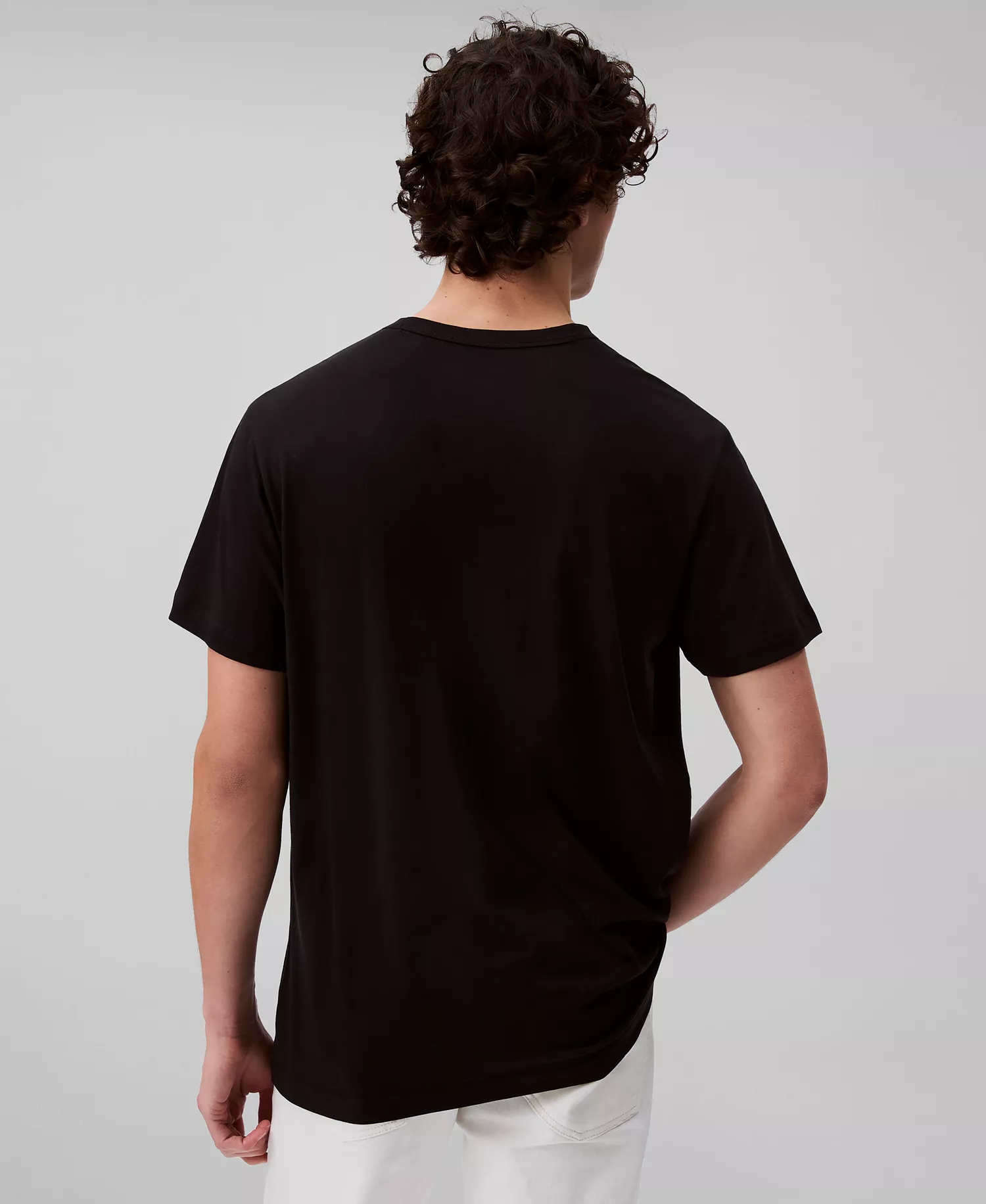 Men's Modern Cotton Crewneck Pajama T-Shirt - Black - L