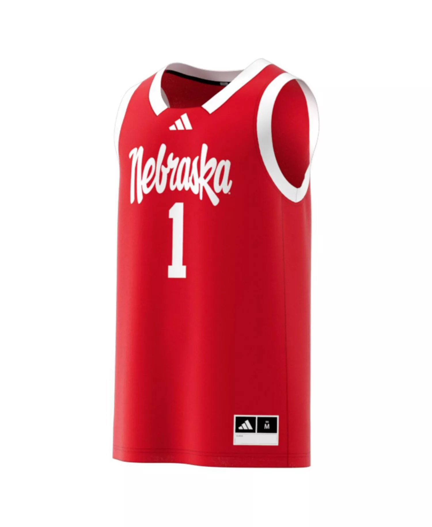 Men's 1 Scarlet Nebraska Huskers Replica Swingman Jersey - Scarlet - 2XL