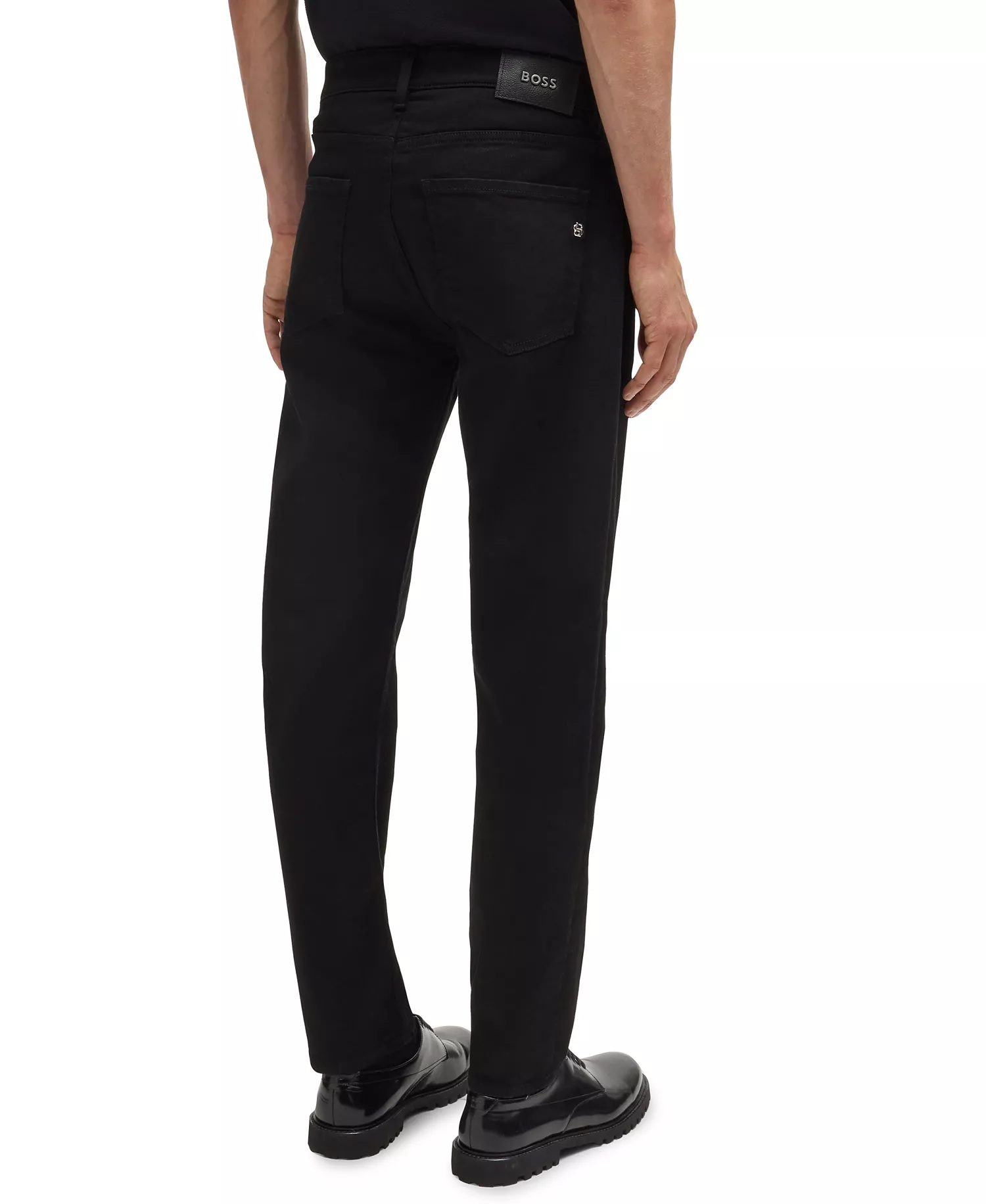 Men's Black Super-Soft Regular-Fit Jeans - Black - 38x36