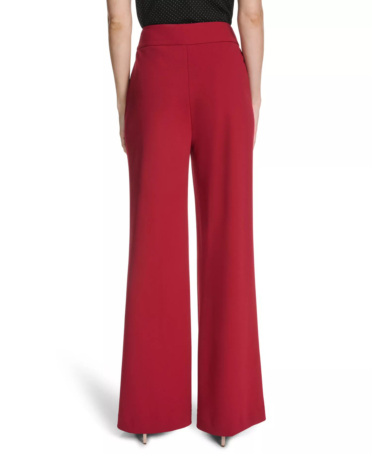 Women's Wide-Leg Pants - Cranberry - 0