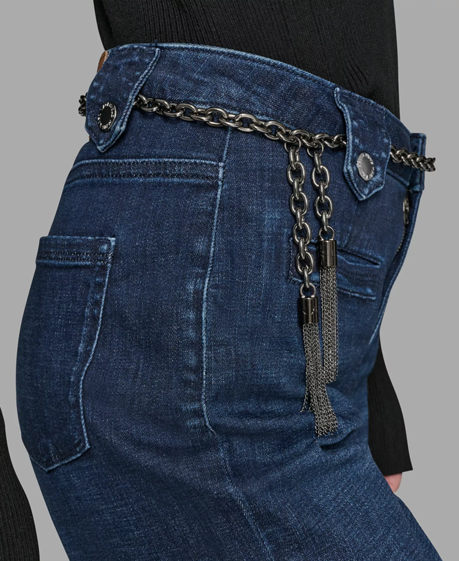 Women's Denim Wide-Leg Jeans - Dark Rinse - 14