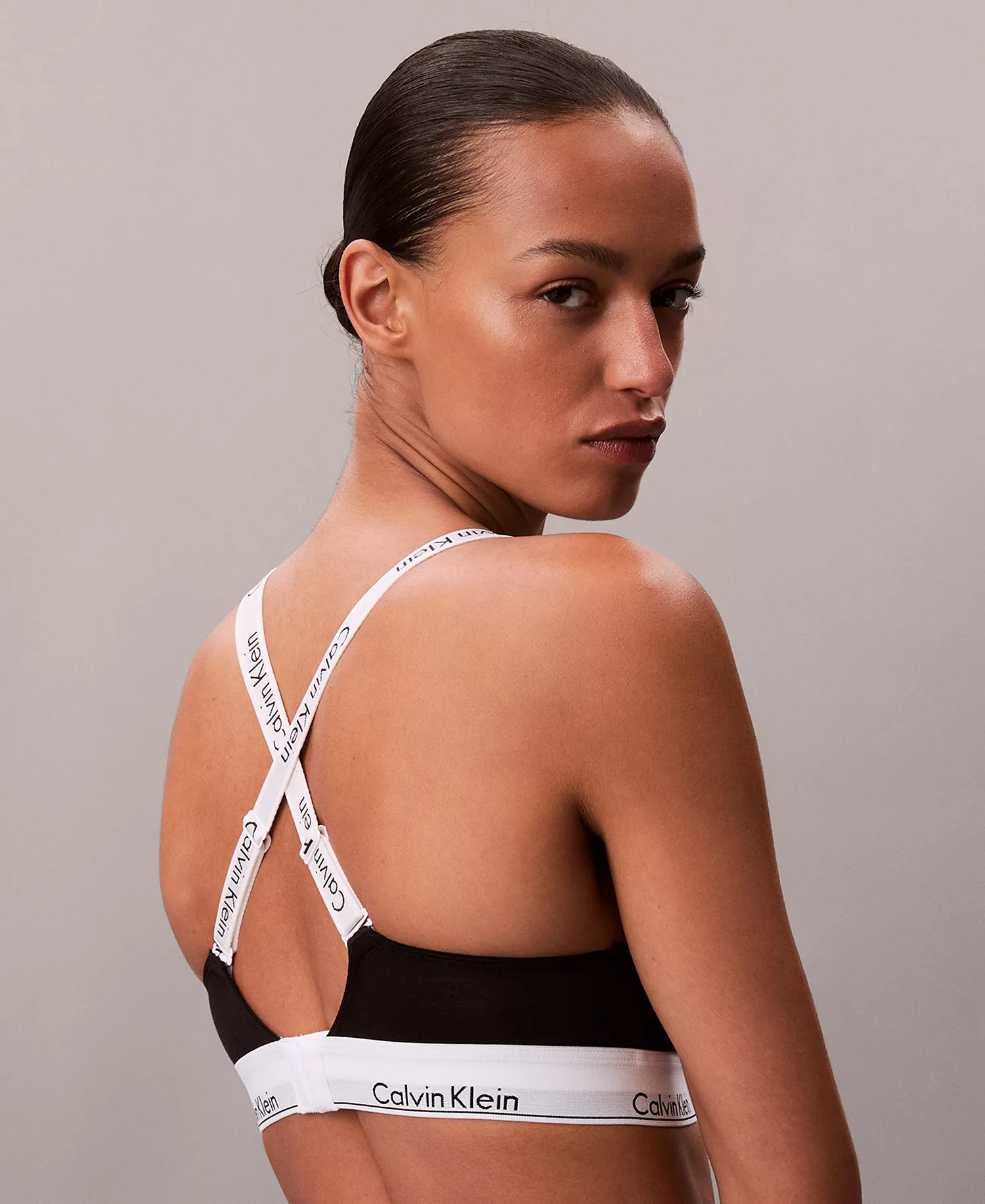 Women's Icon Cotton Lightly Lined Full Coverage Bralette QF8504 - Black - L