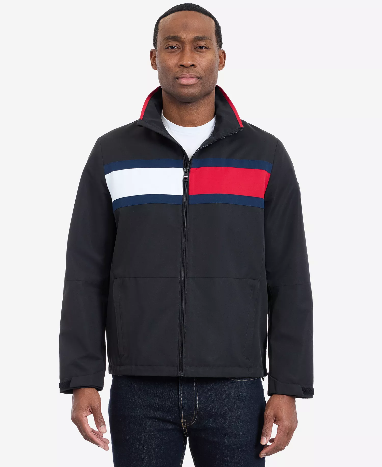 Men's Logo Sail Jacket - Black - 2XL