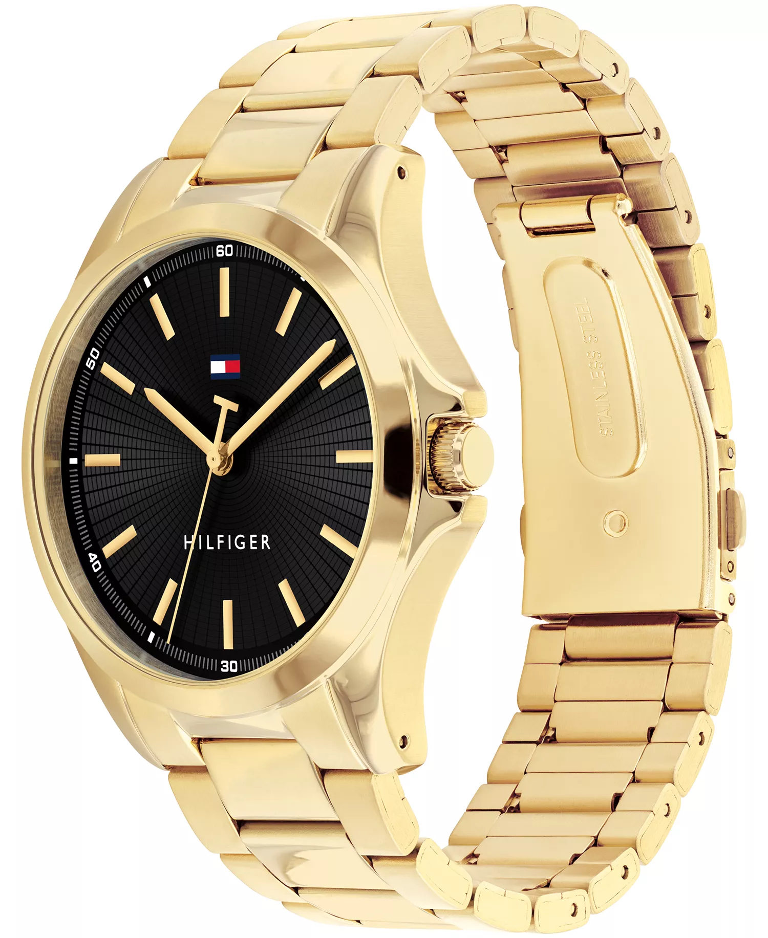 Men's Quartz Gold Tone Stainless Steel Bracelet Watch, 42mm - Gold - 42