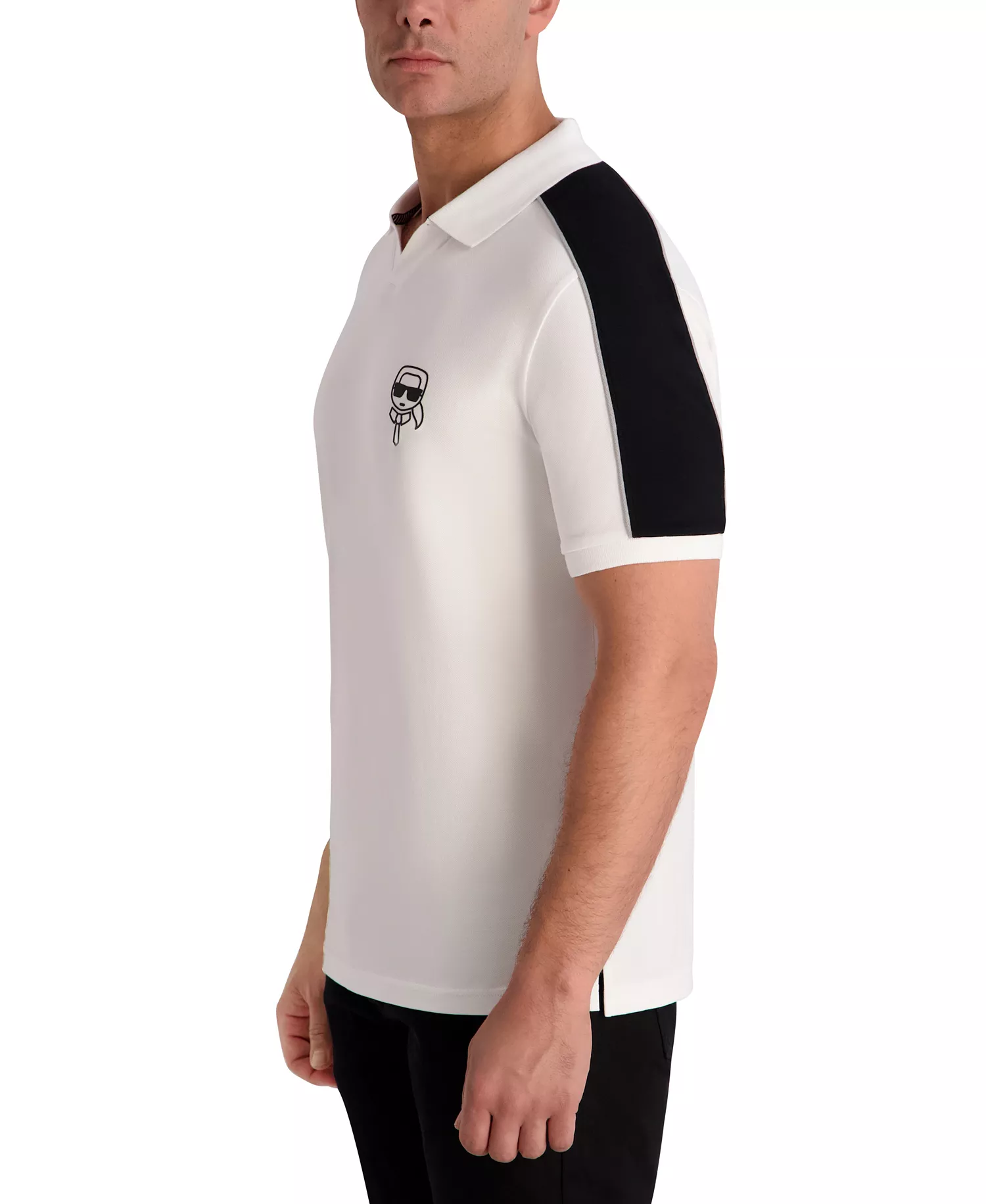 Men's Jonny Collar Polo Shirt - Optic White - L