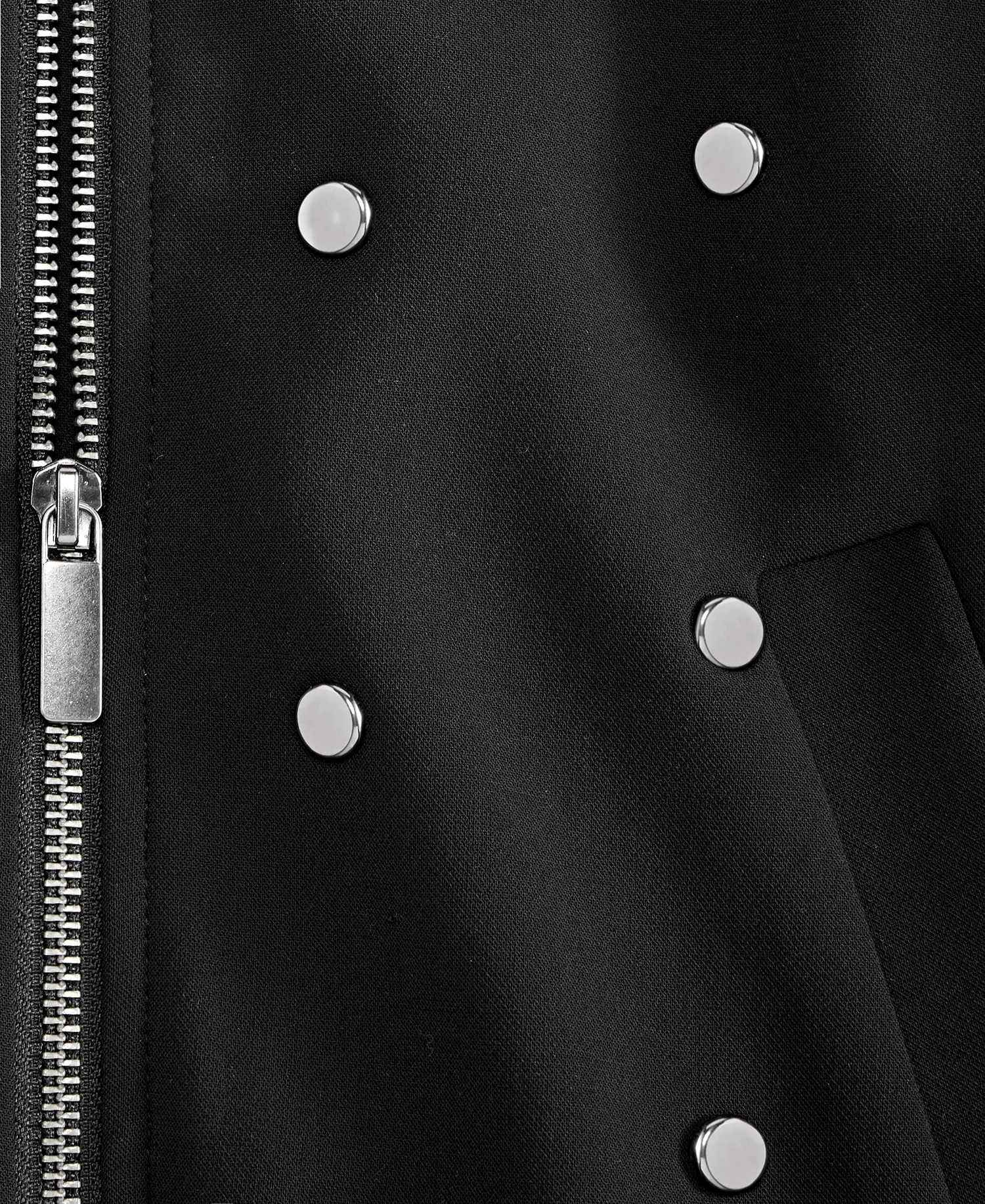 Women's Embellished Jacket, Macy's Exclusive - Deep Black - L