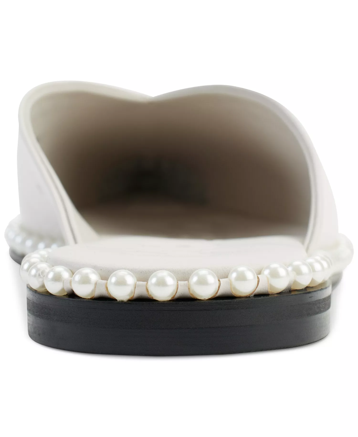 Women's Vyra Studded Mule Flats - Soft White - 5M