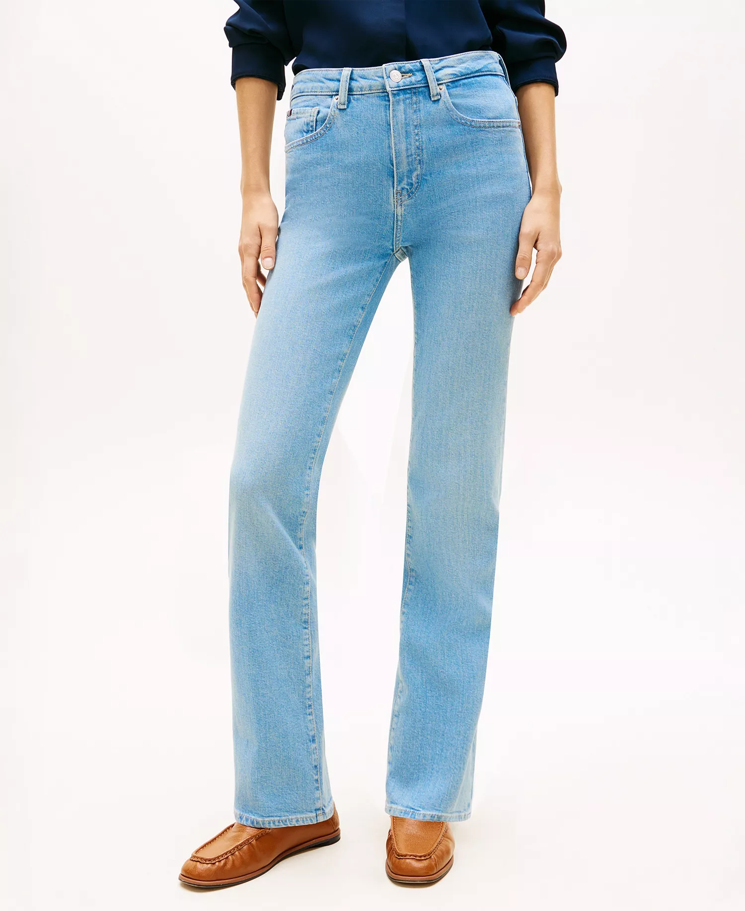 Women's Denim Bootcut Jeans - Light Blue - 10