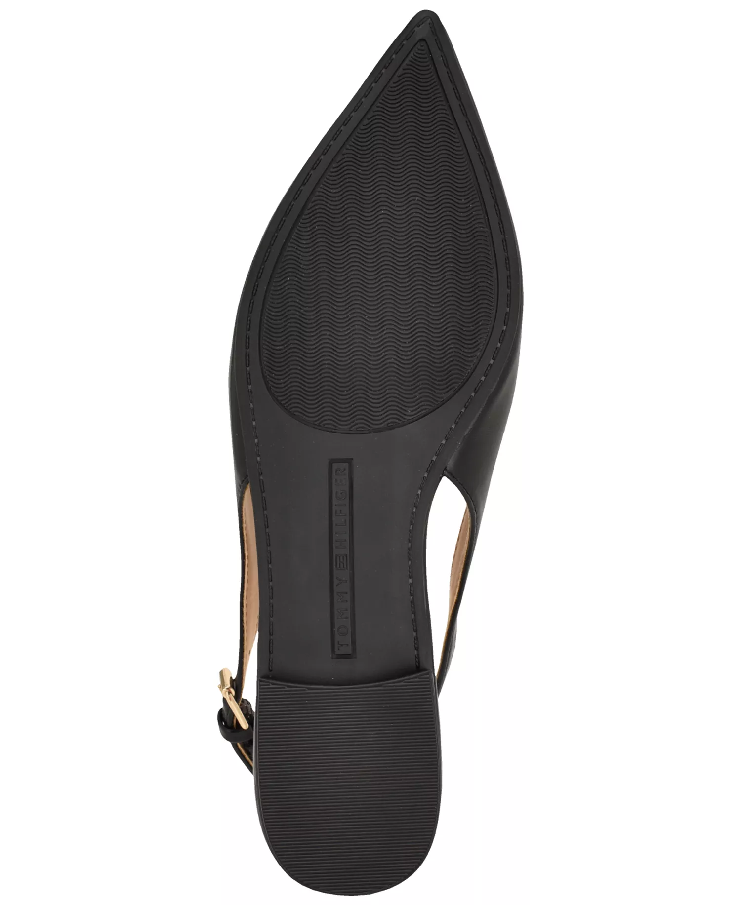 Women's Velina Pointed Toe Slingback Flats - Black - 10M