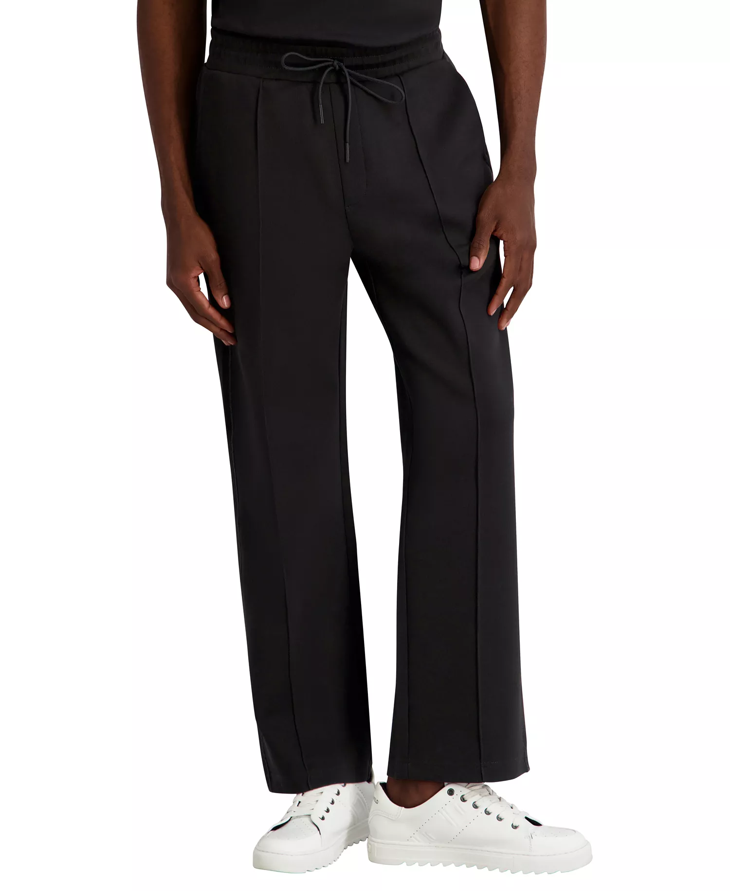 Men's Open Leg Track Pants - Black - 2XL