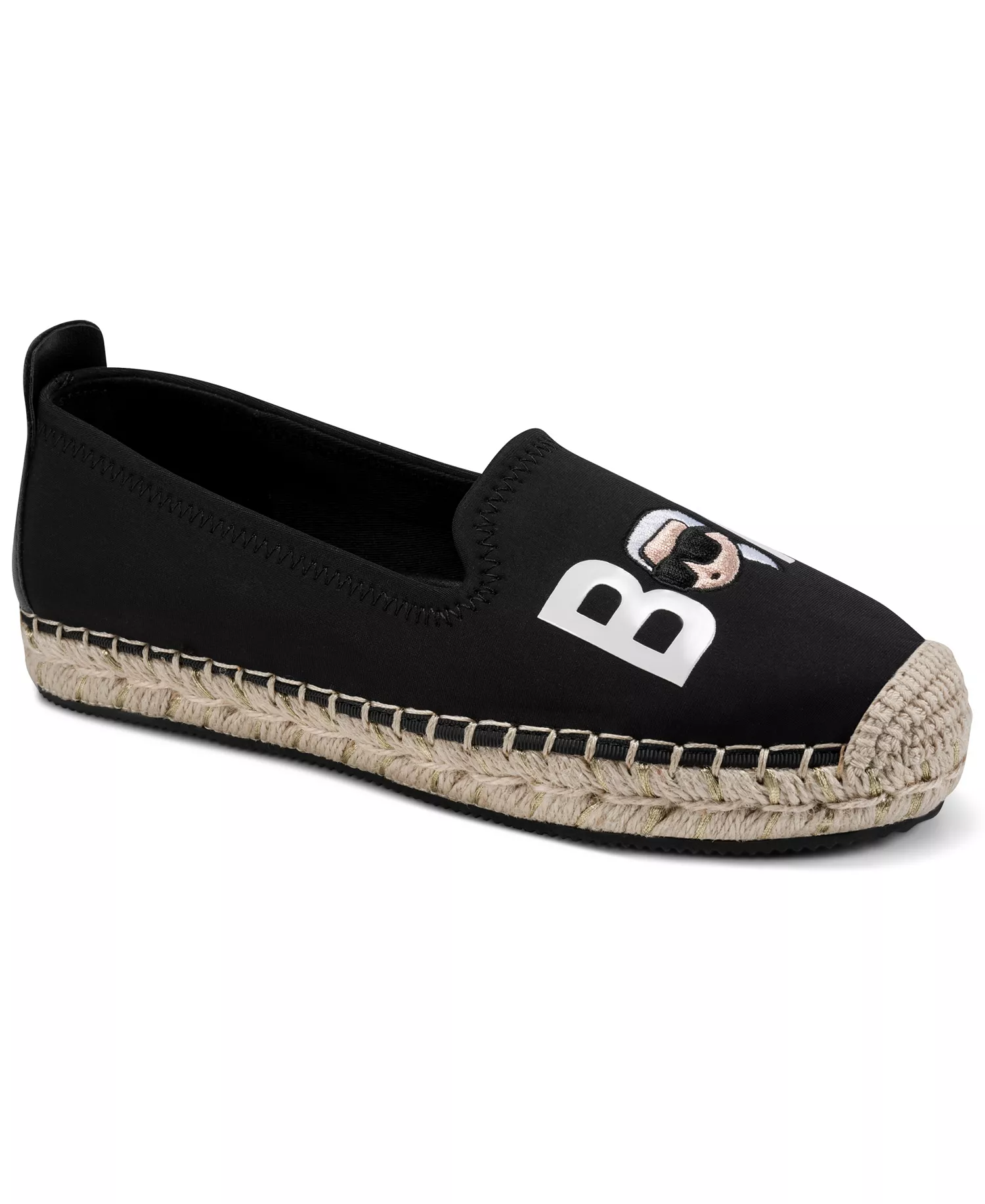 Women's Michaela Bonjour Slip-On  Espadrilles Flats - Black - 10M