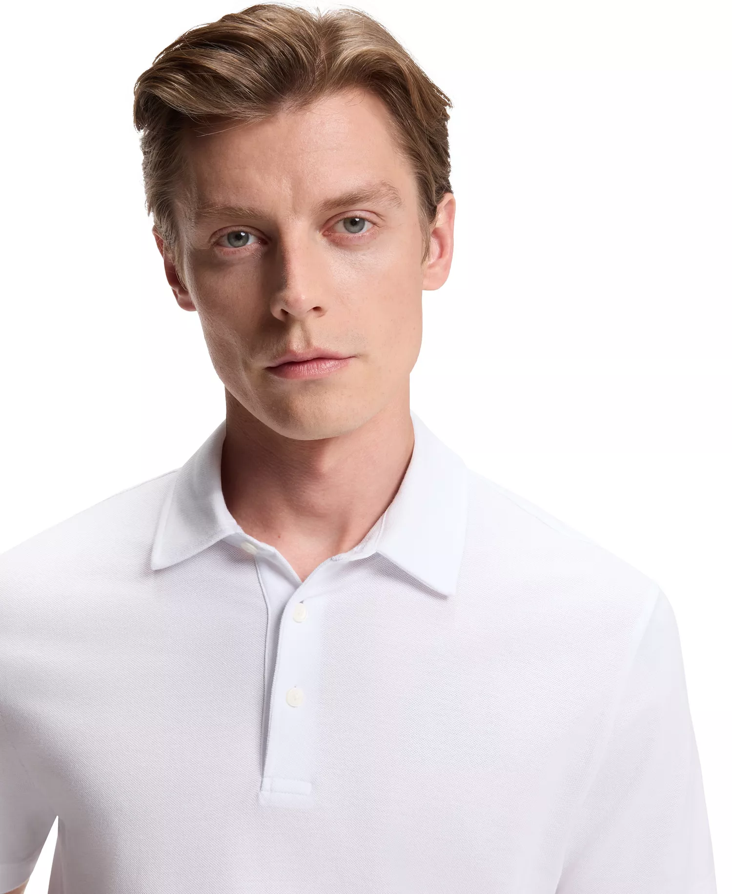 BECKHAM x BOSS Men's Cotton Silk Polo Shirt - White - 2XL