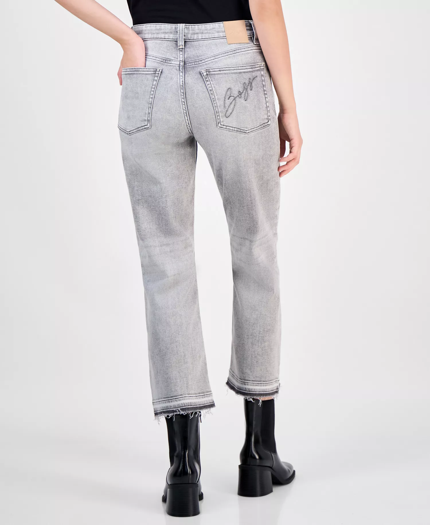 Women's Flared Ankle Jeans - Gray - 31