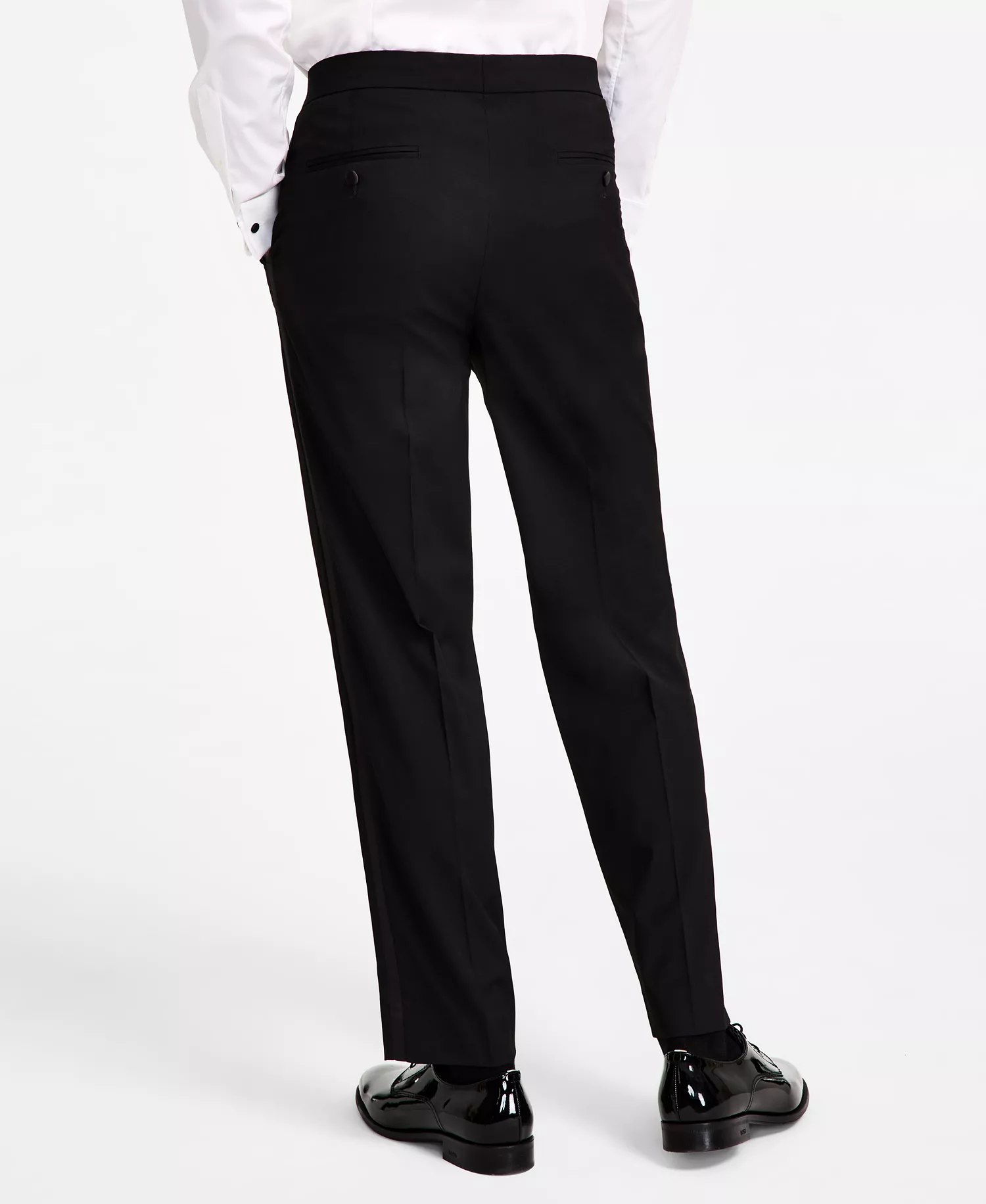 Men's Modern-Fit Stretch Tuxedo Suit  - Black - 36R